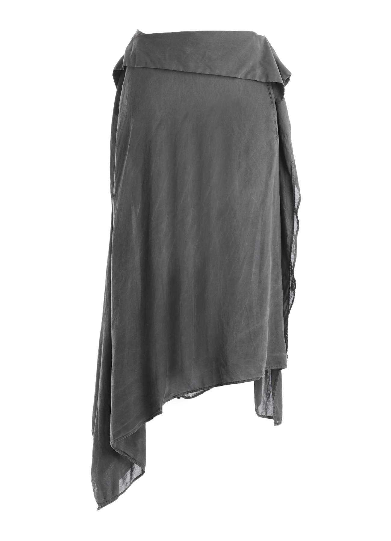 GARMENT-DYED LAWN SQUARE SKIRT A