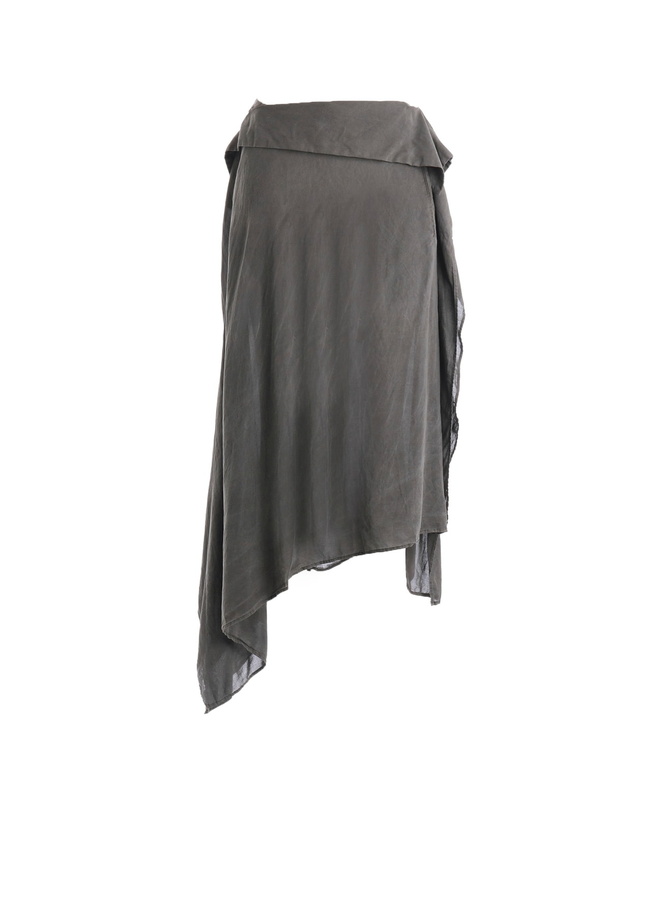 GARMENT-DYED LAWN SQUARE SKIRT A