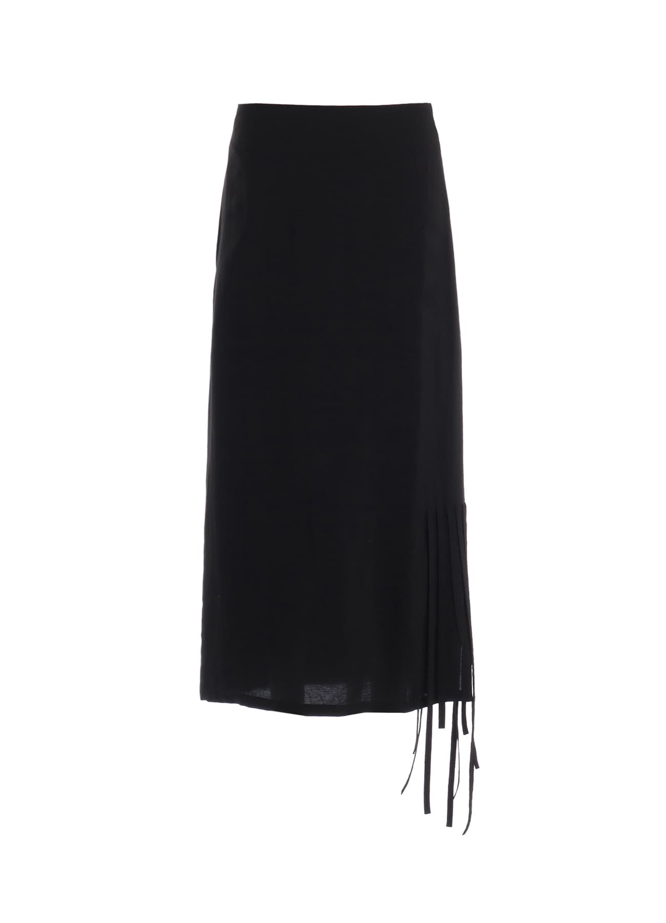 HIGH TWISTED GABARDINE FRINGE SKIRT