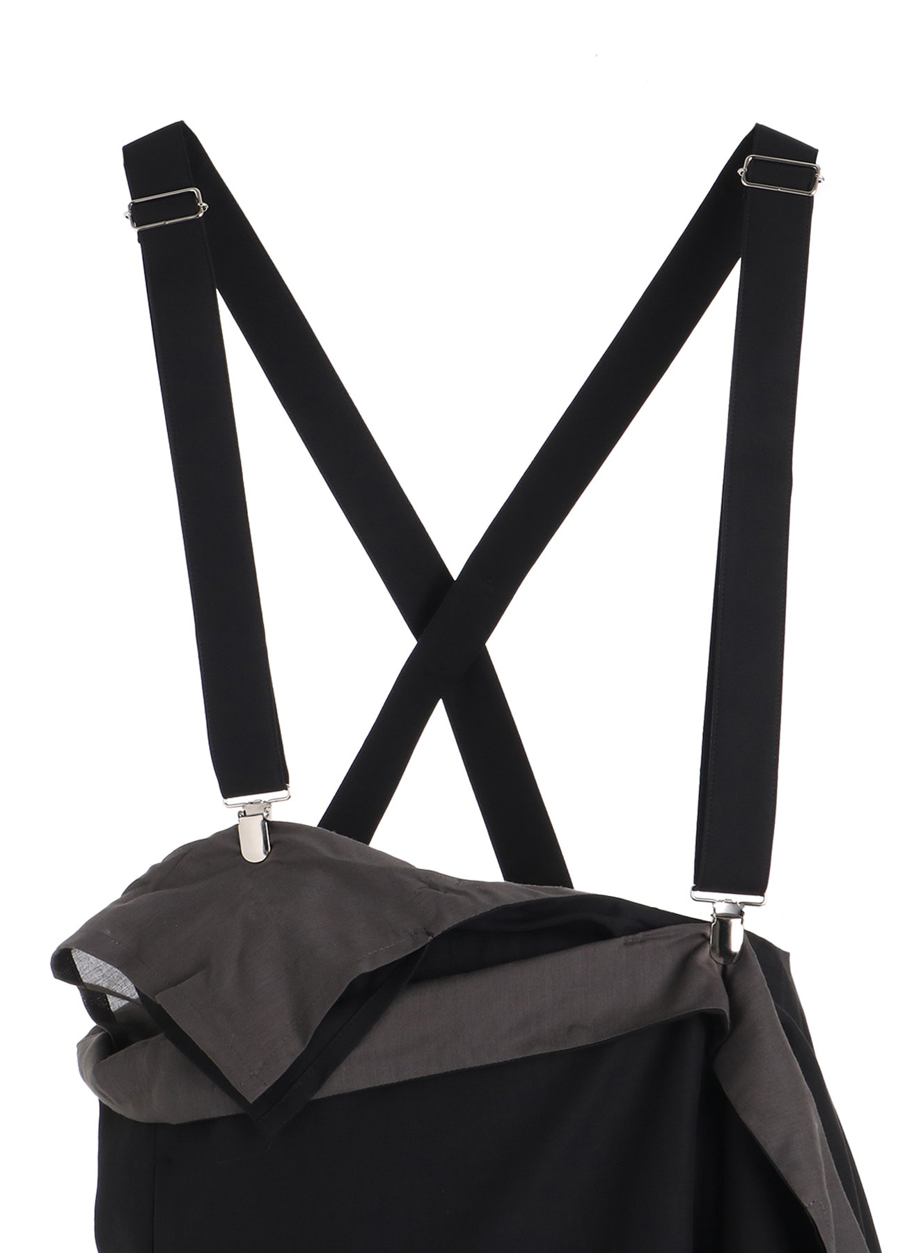 CELLULOSE / COTTON BROAD SUSPENDER WRAP SKIRT