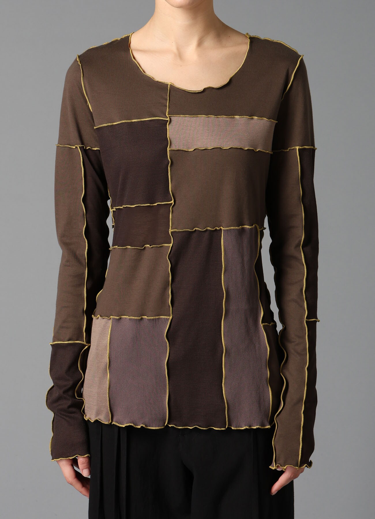 PATCHWORK LONG T-SHIRT