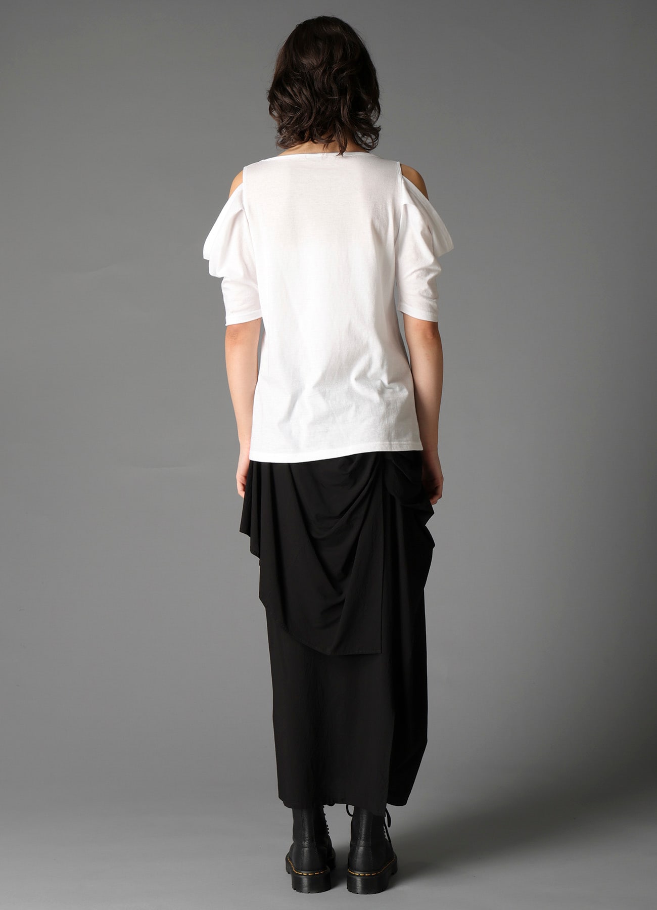 40/- SINGLE JERSEY OPEN SHOULDER HALF SLEEVE TEE