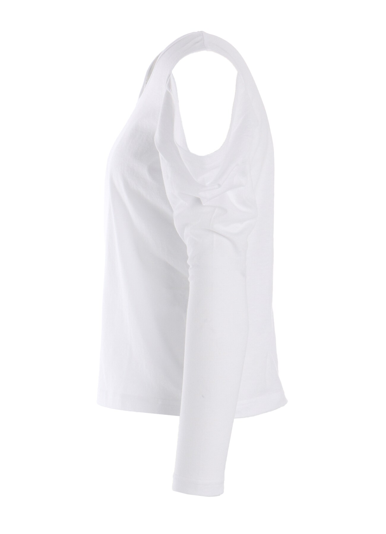 40/- SINGLE JERSEY OPEN SHOULDER LONG SLEEVE TEE