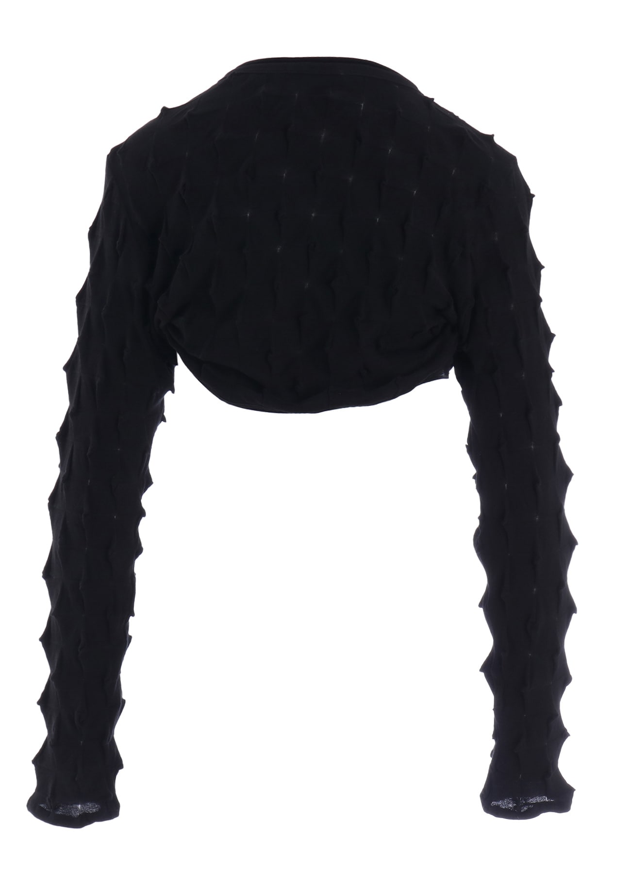 3D LINK STITCH ROUND HEM BOLERO