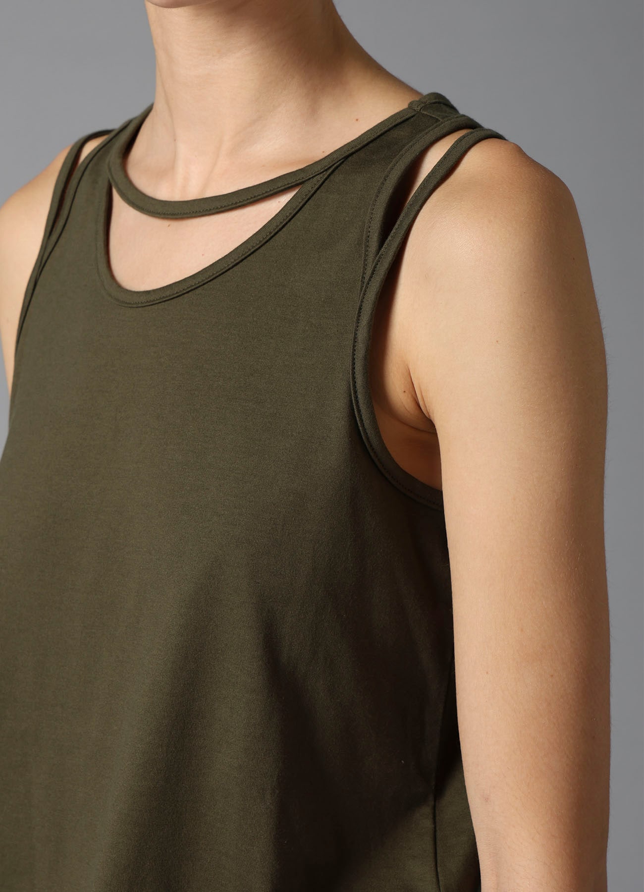 60/2 COTTON SINGLE JERSEY BINDER DETAIL TANK TOP