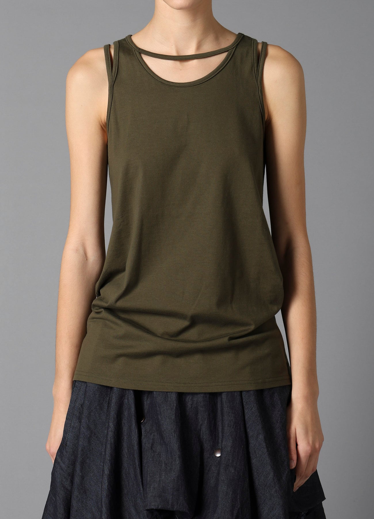 60/2 COTTON SINGLE JERSEY BINDER DETAIL TANK TOP