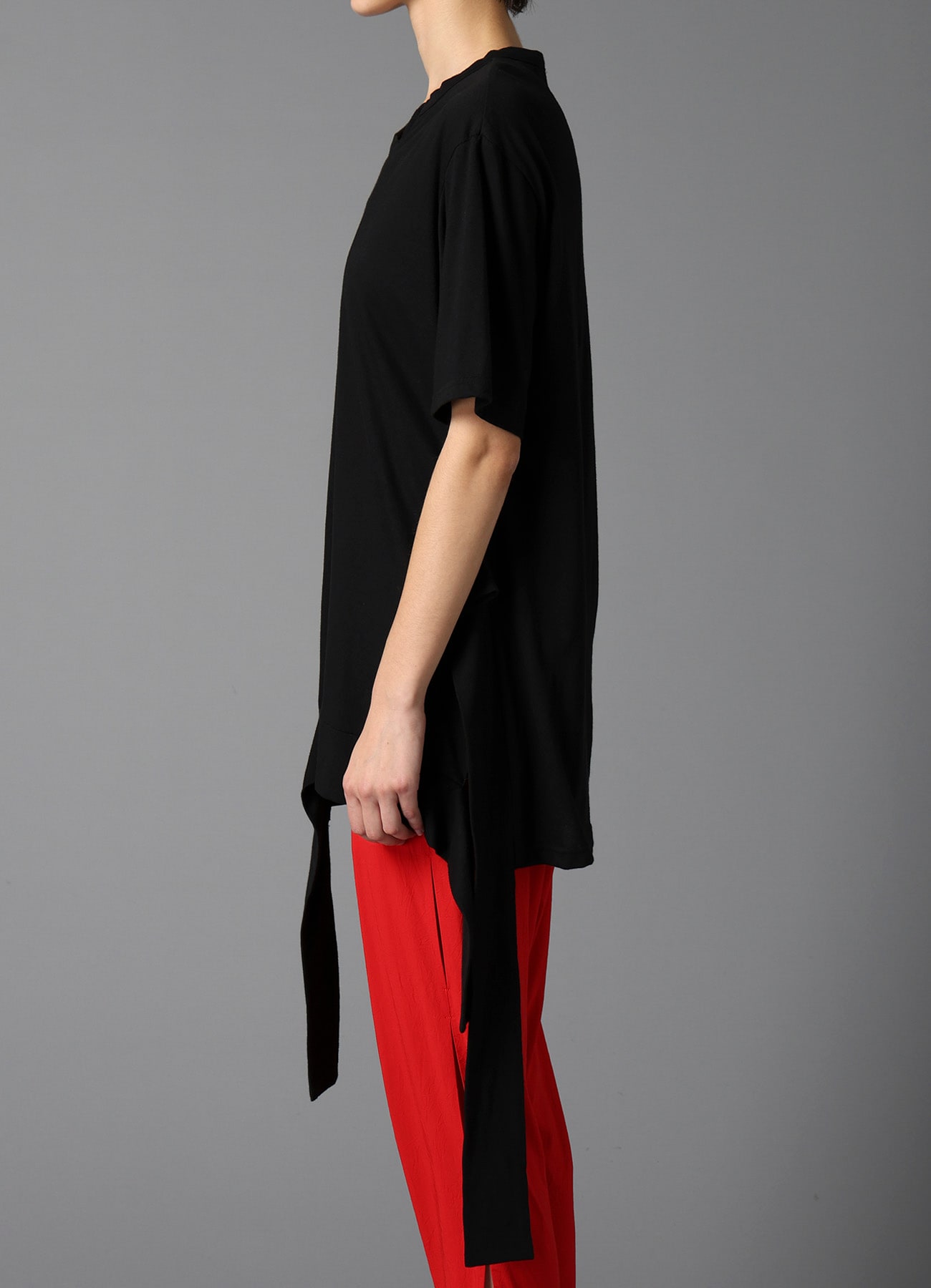 40/- SINGLE JERSEY ASYMMETRIC TEE