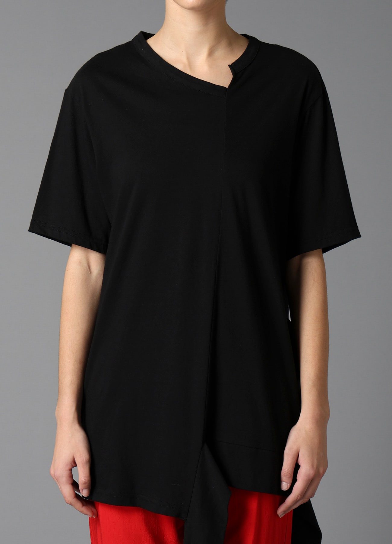 40/- SINGLE JERSEY ASYMMETRIC TEE