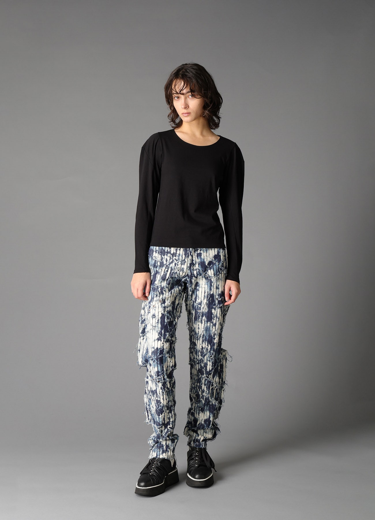 40/- SINGLE JERSEY PANEL DESIGN LONG SLEEVE TEE