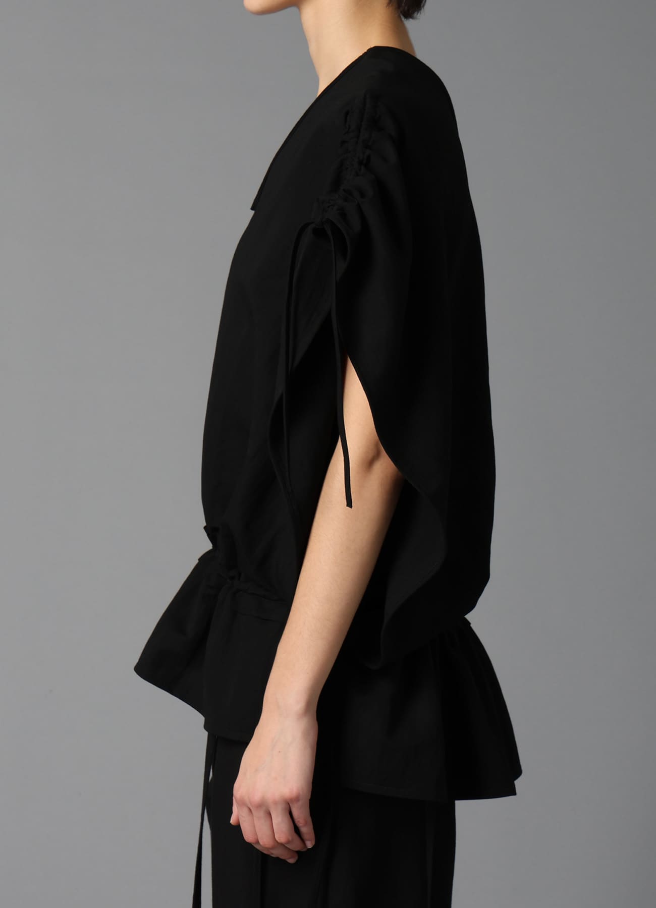 NATURAL SMOOTH GATHER TEE