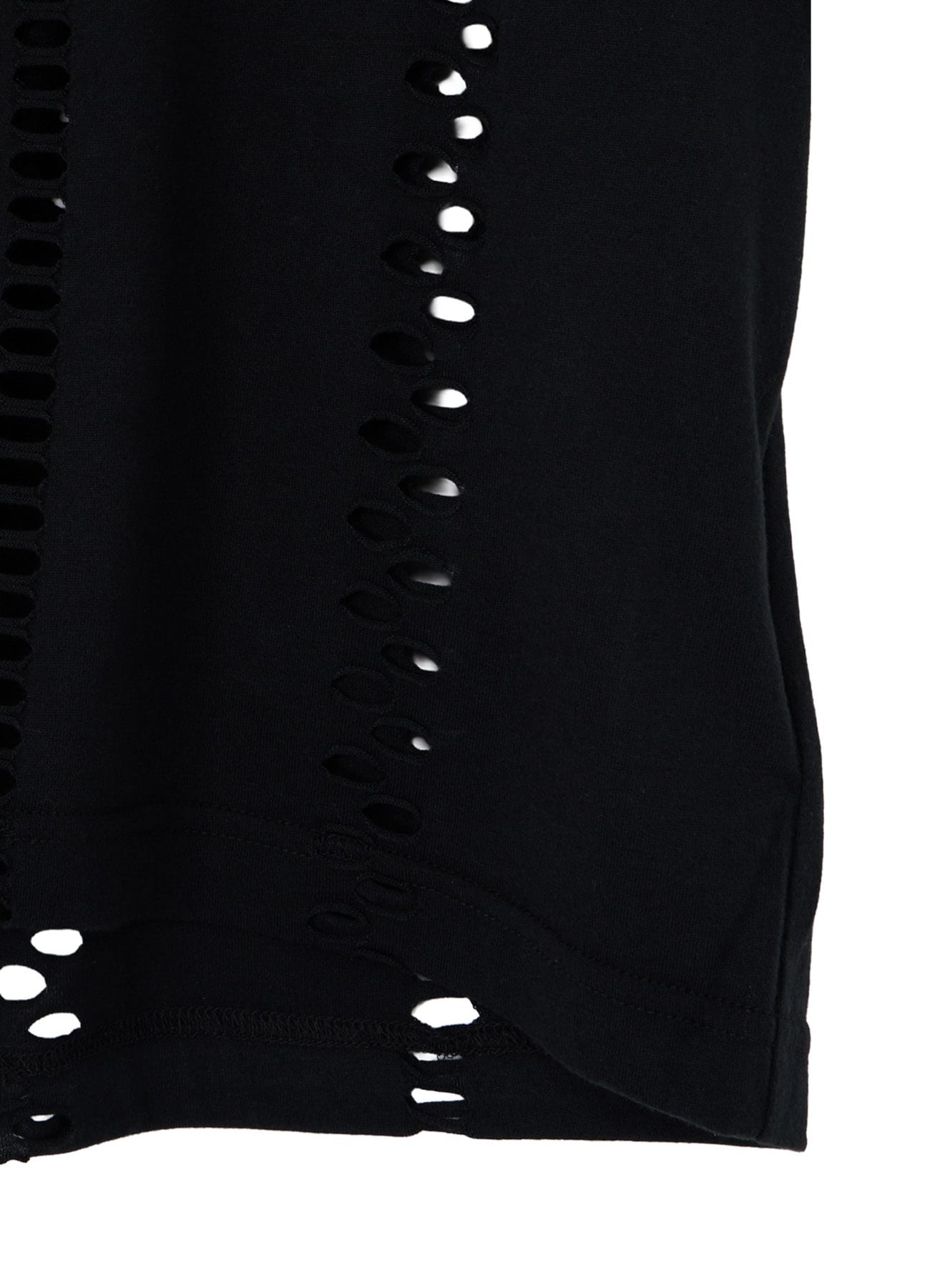 EYELET STRIPES BACK TWIST DETAIL TEE