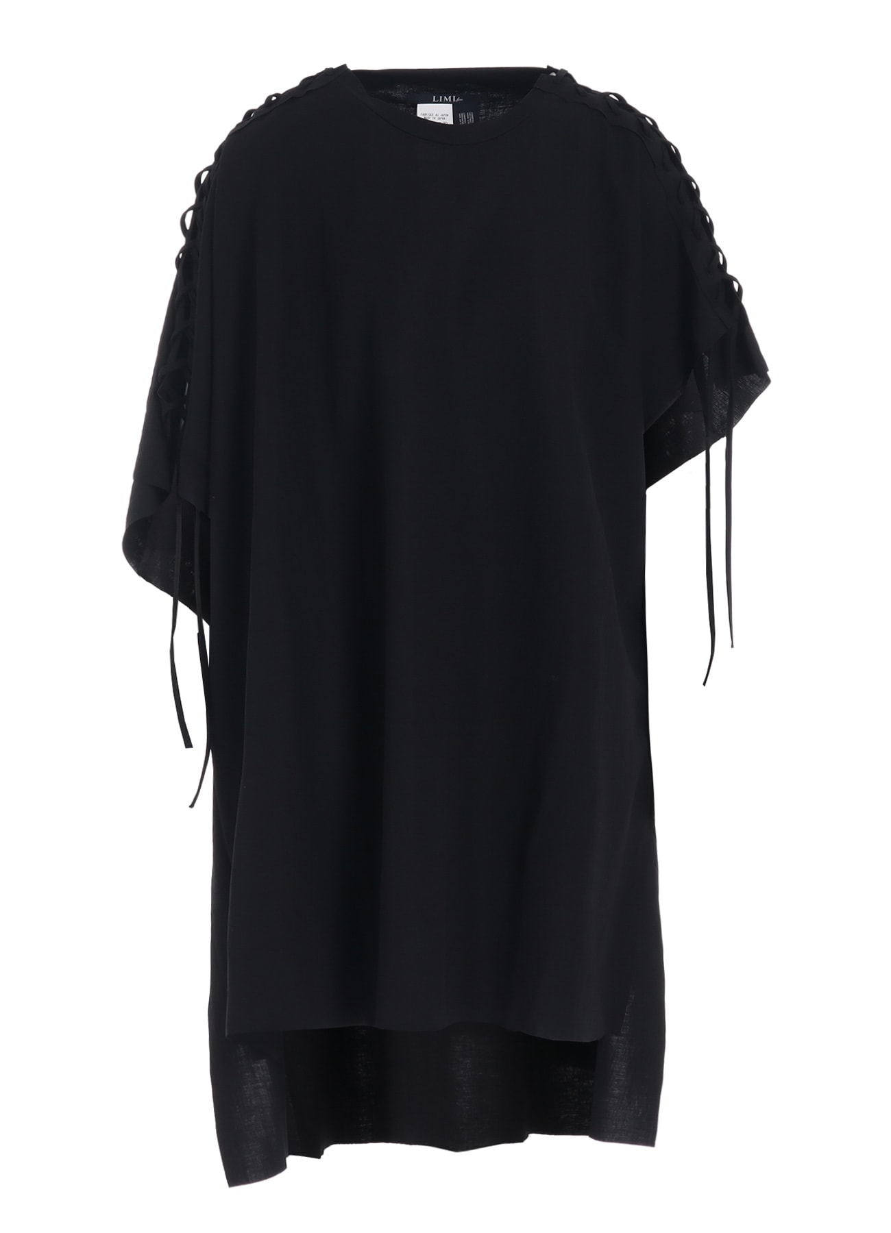 NATURAL SMOOTH LACE UP ASYMMETRIC TEE