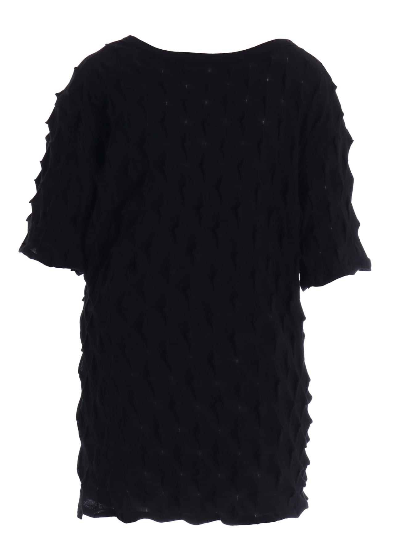 3D LINK STITCH ASYMMETRIC HALF SLEEVE TEE