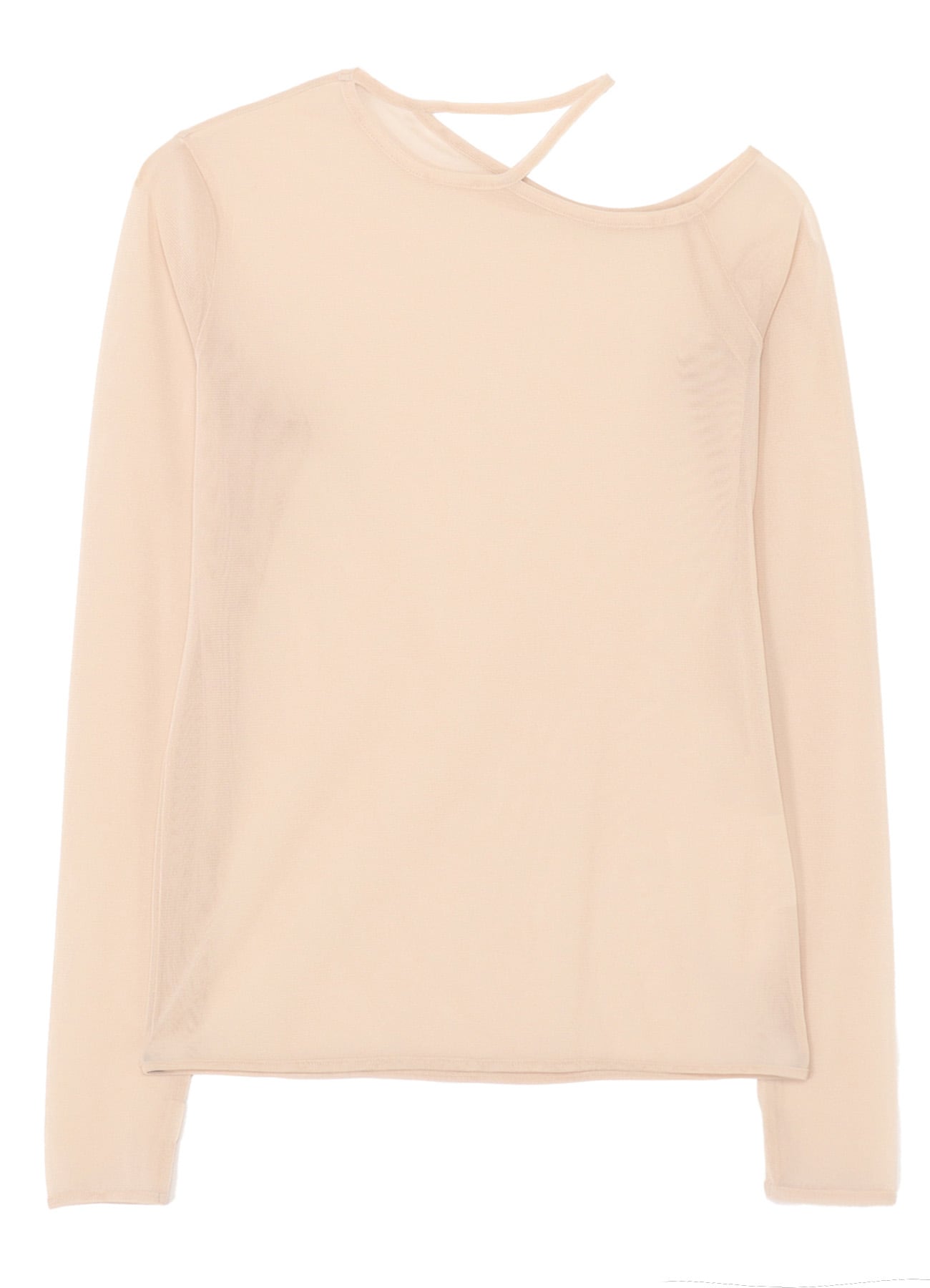 PE TULLE CUTTING DETAIL TIGHT TEE