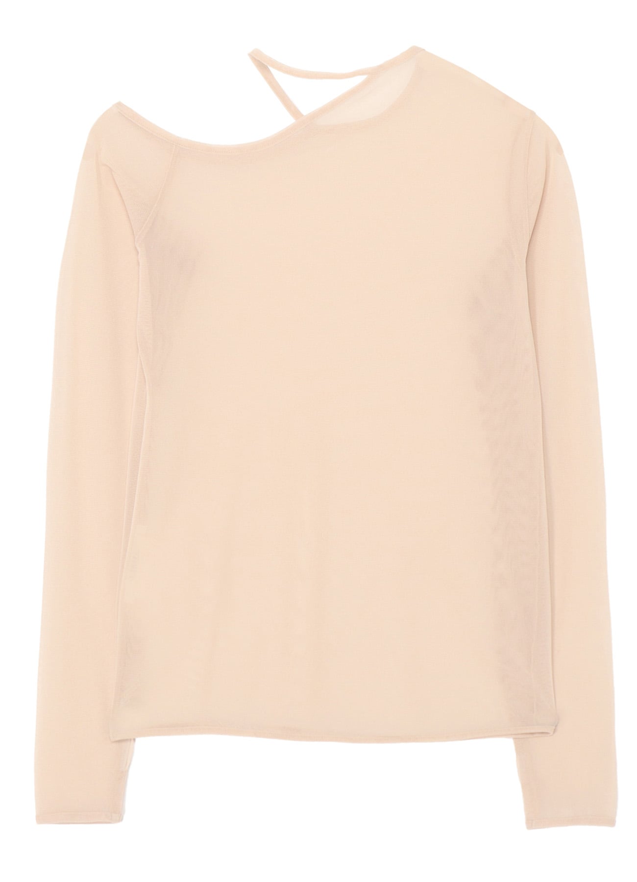 PE TULLE CUTTING DETAIL TIGHT TEE