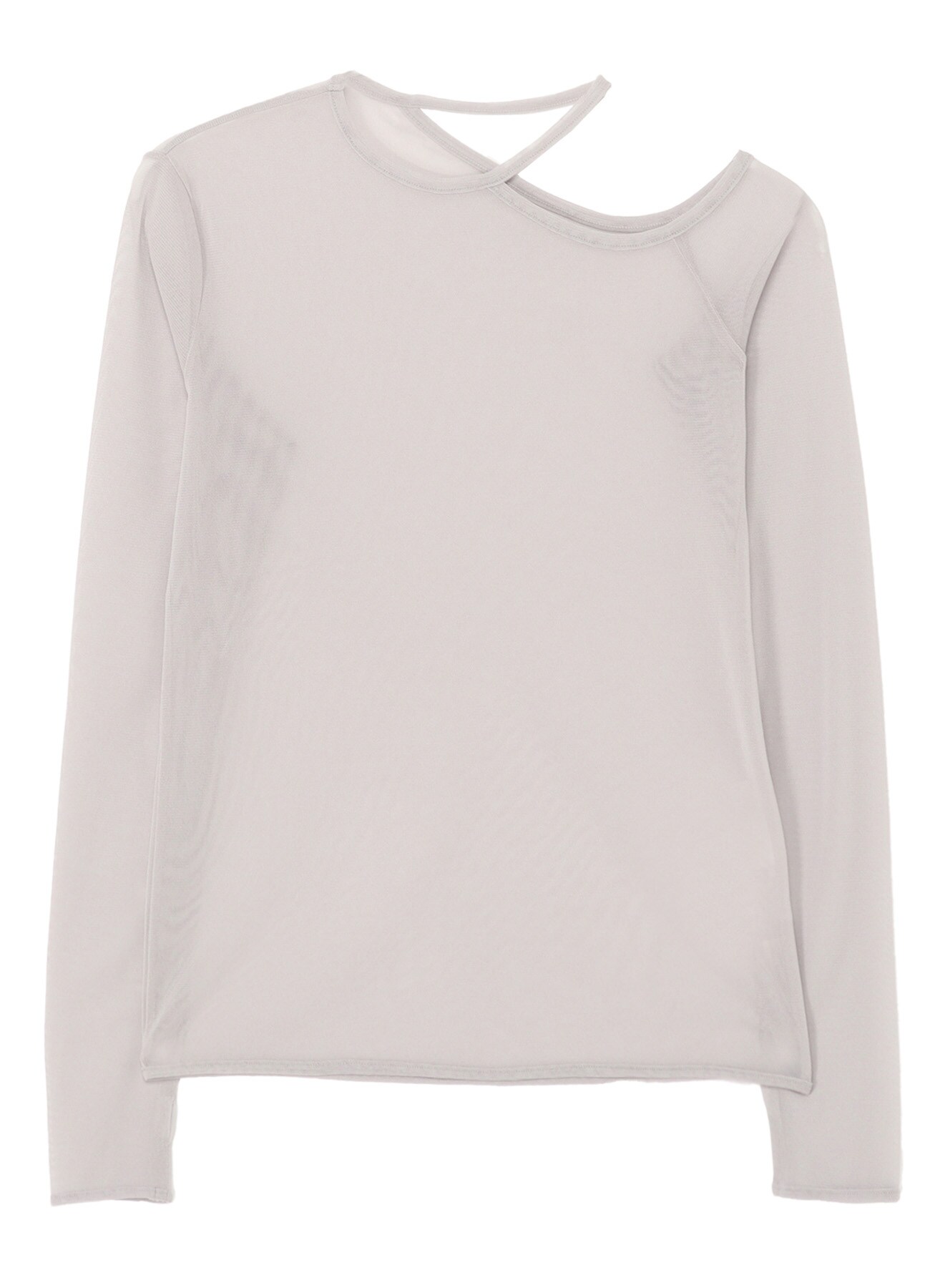 PE TULLE CUTTING DETAIL TIGHT TEE