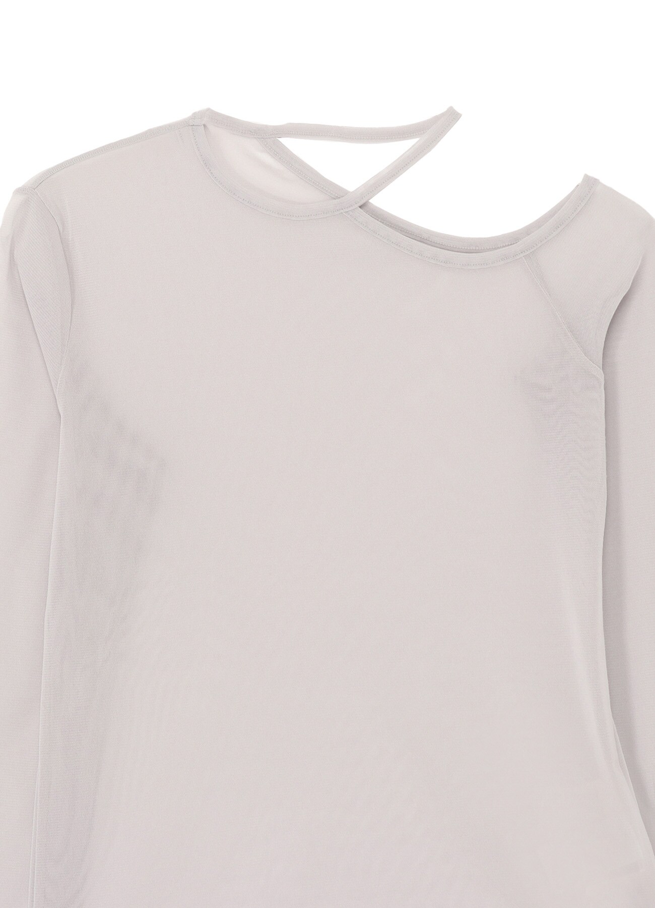 PE TULLE CUTTING DETAIL TIGHT TEE