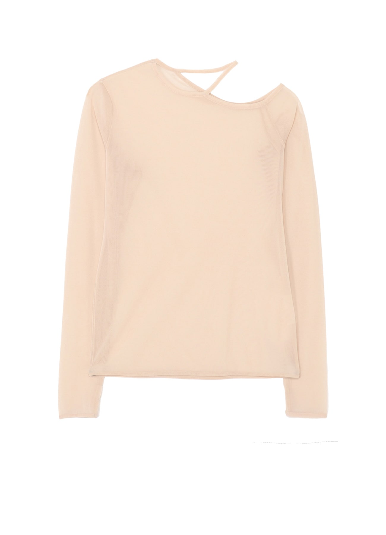 PE TULLE CUTTING DETAIL TIGHT TEE