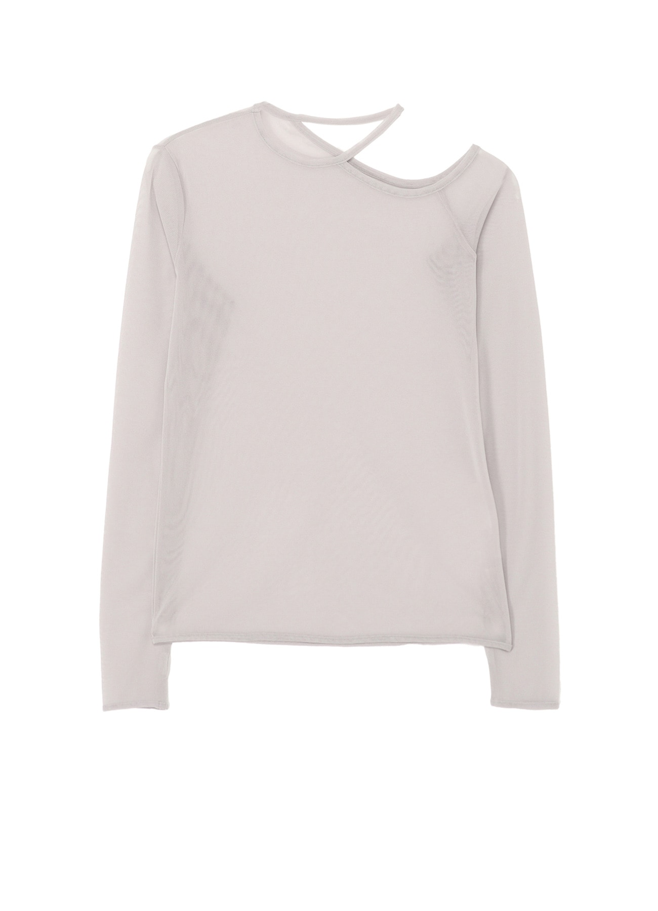 PE TULLE CUTTING DETAIL TIGHT TEE