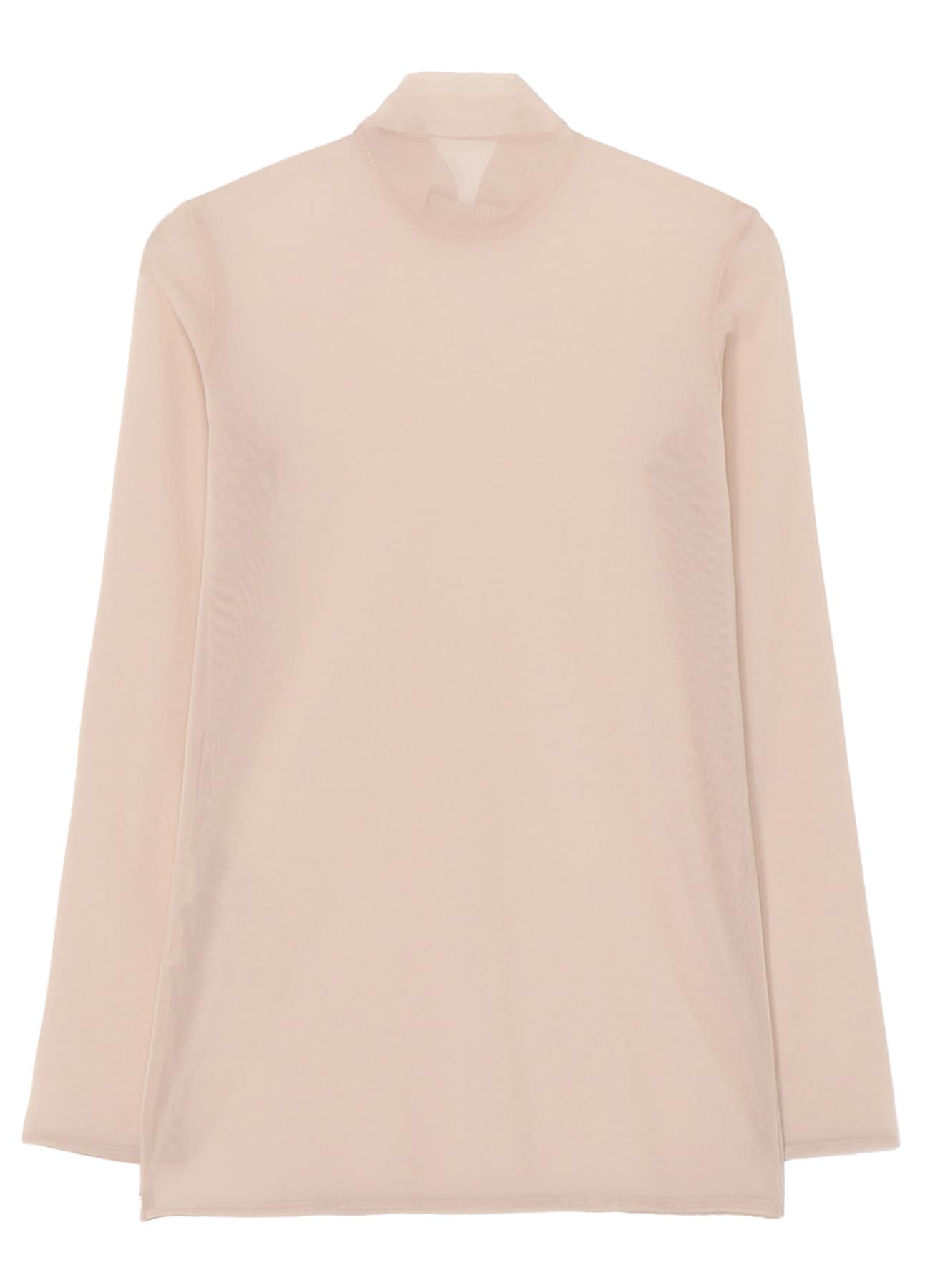 PE TULLE  HIGH NECK PULLOVER