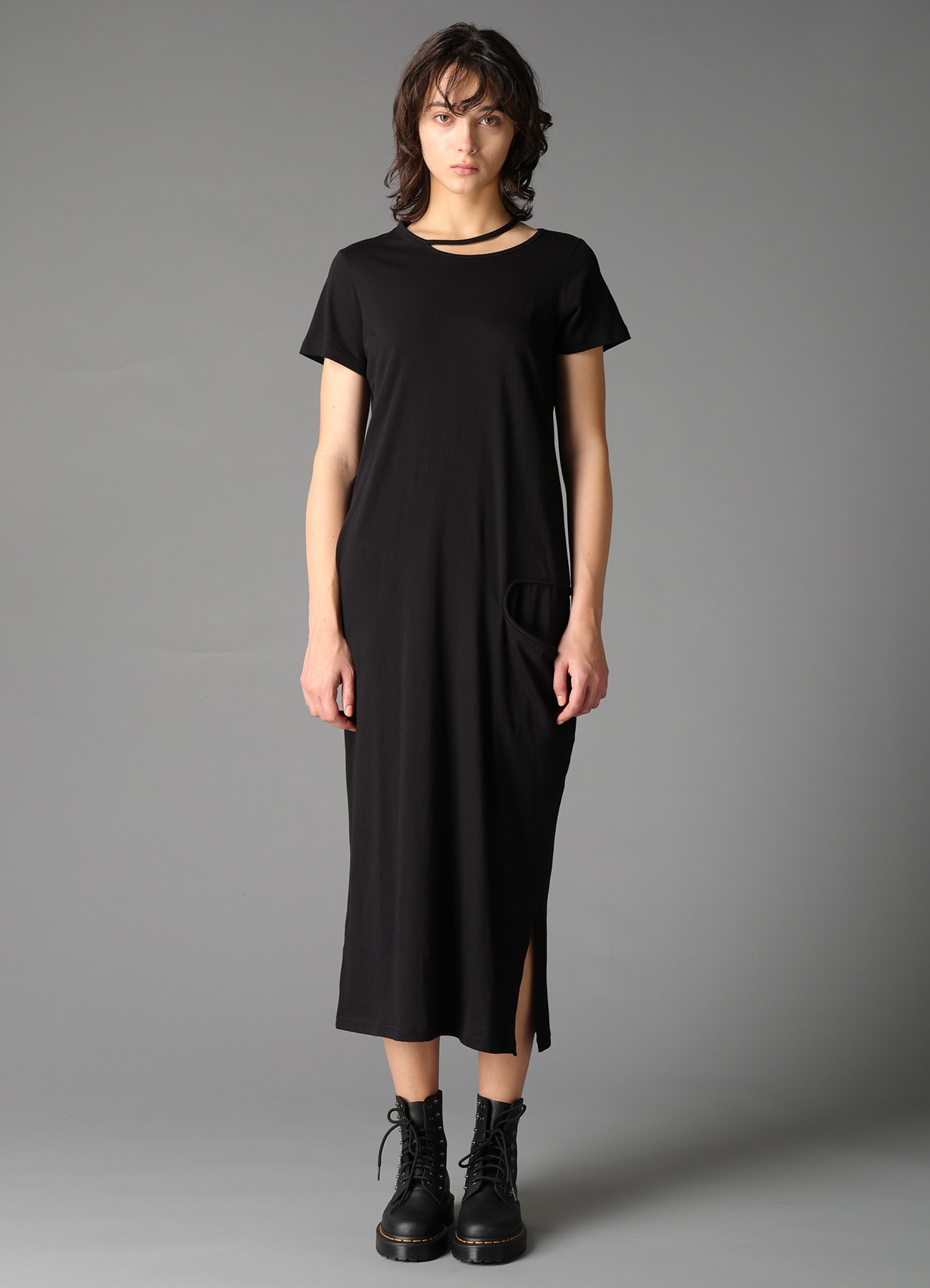 40/- SINGLE JERSEY BINDER DETAIL DRESS