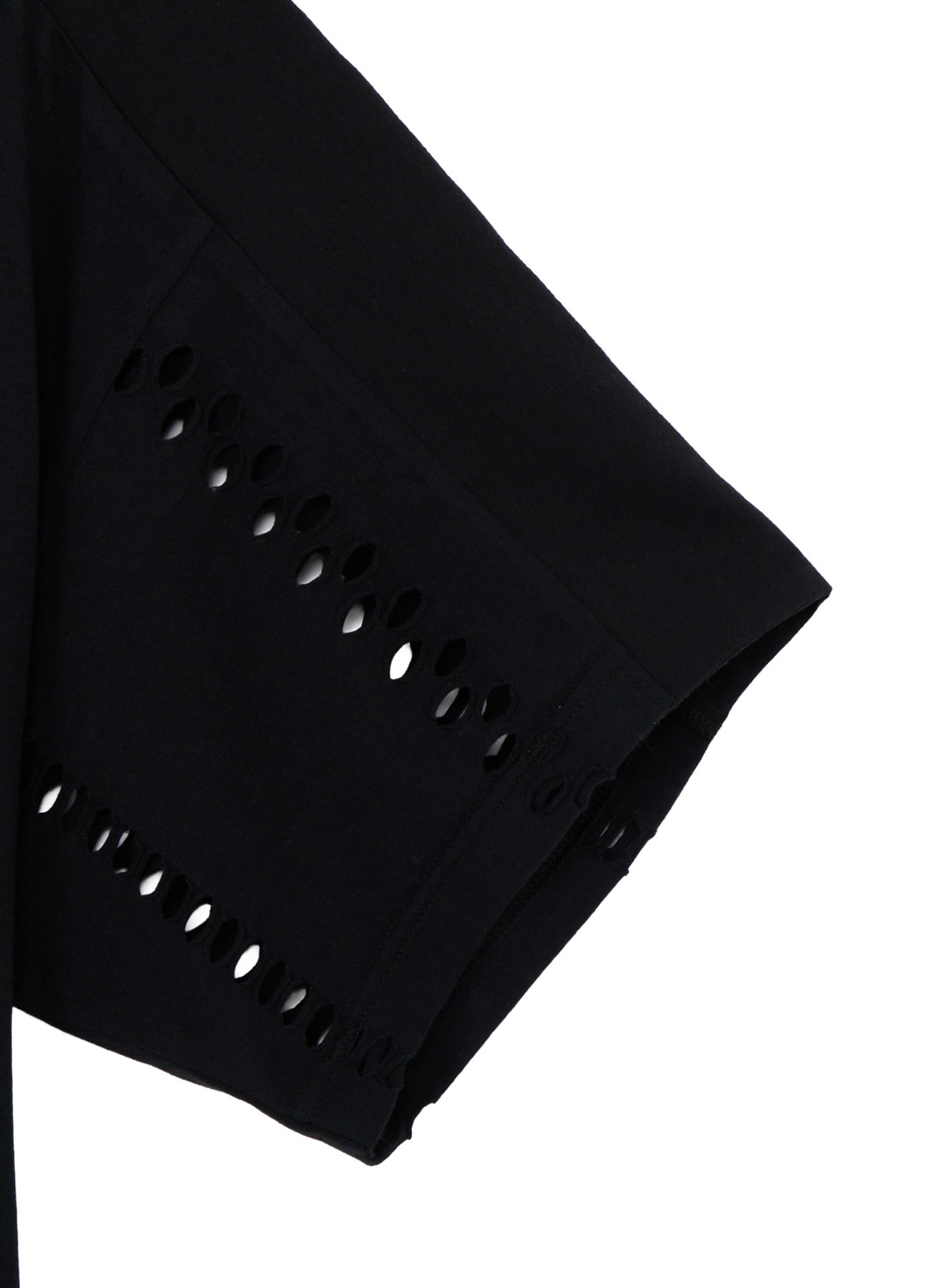 EYELET STRIPES BACK TWIST DETAIL DRESS