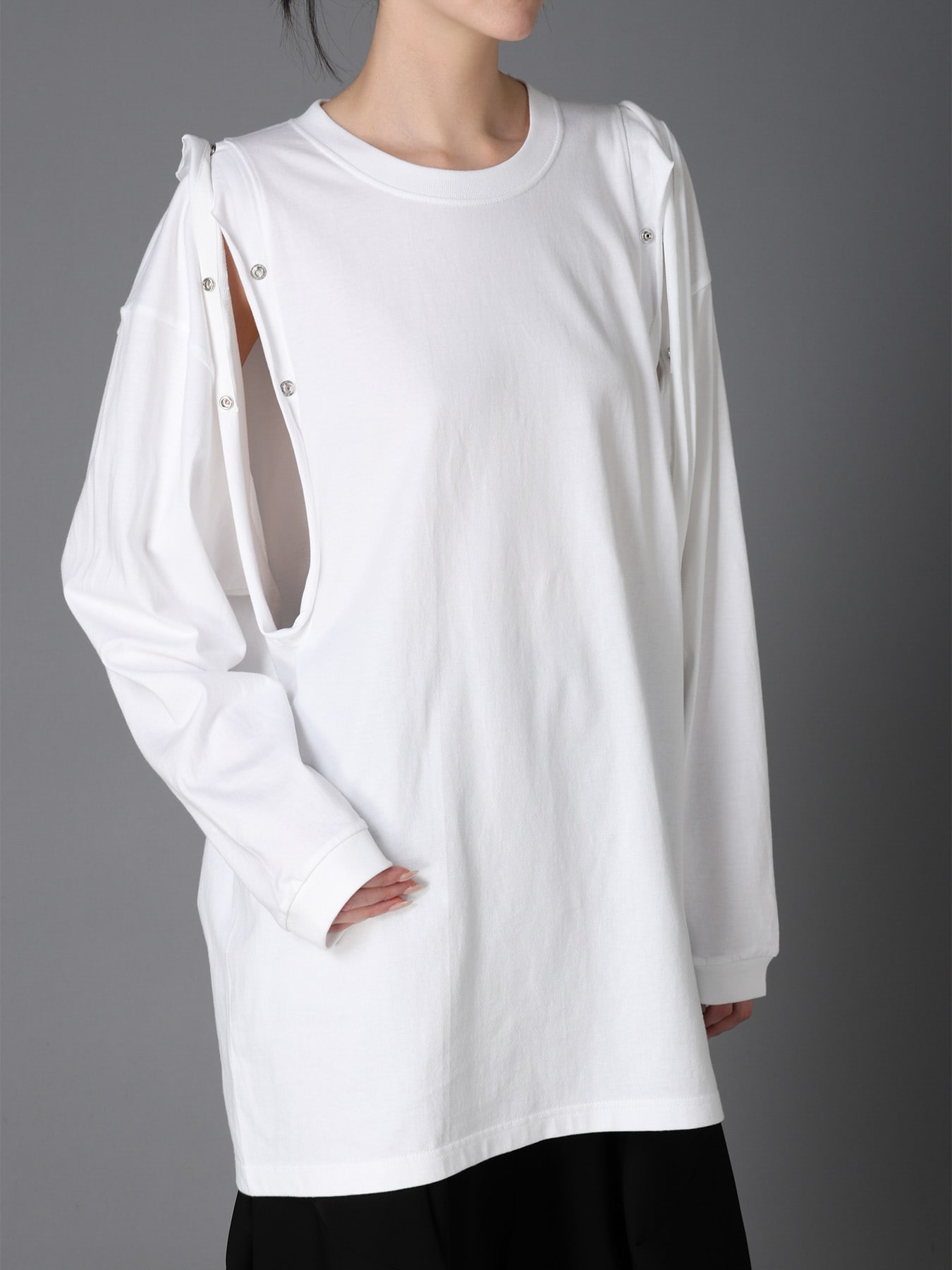 [LIMIted] DOT BUTTON REMAKE LONG SLEEVE T-SHIRT