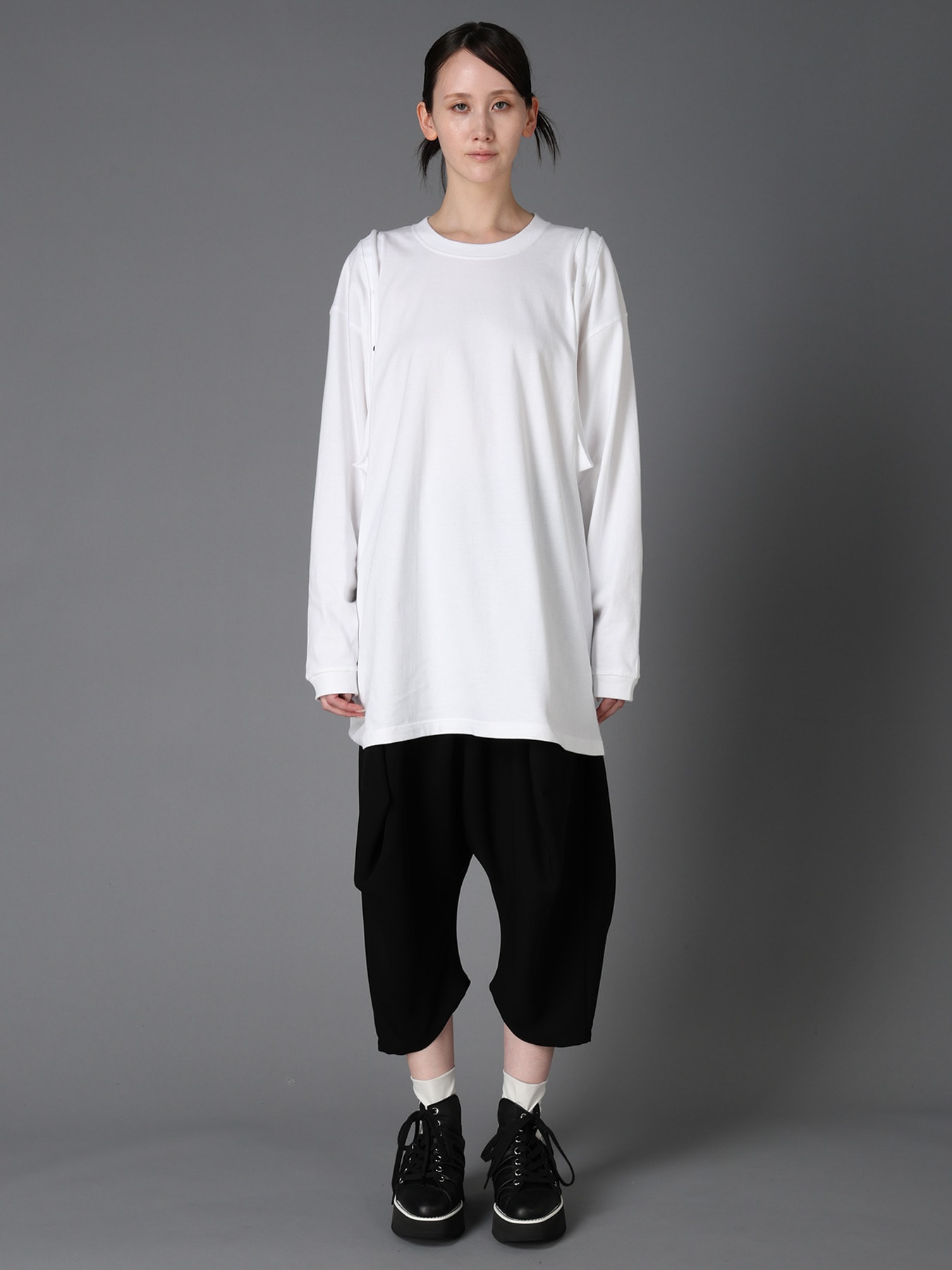 [LIMIted] DOT BUTTON REMAKE LONG SLEEVE T-SHIRT