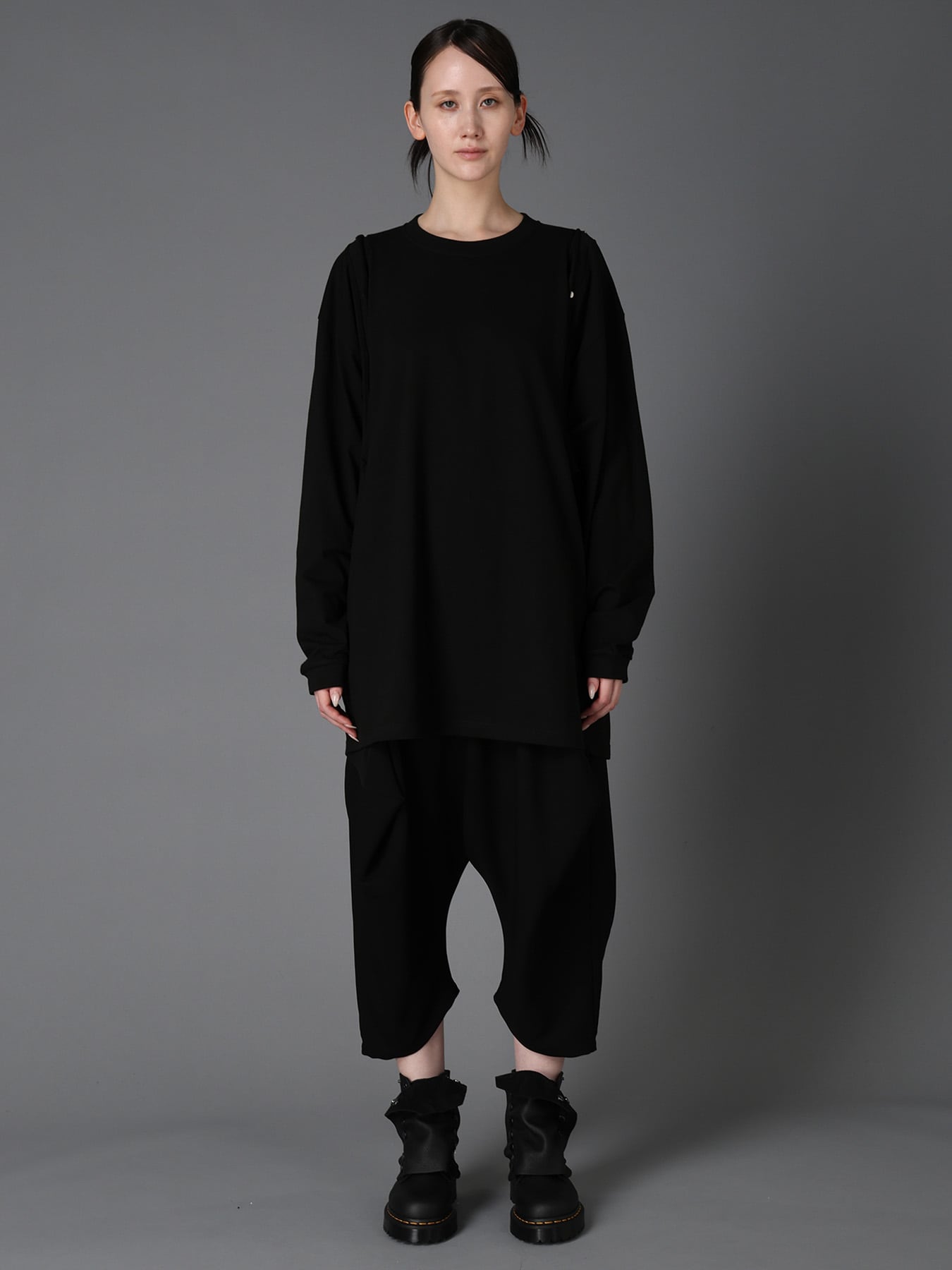 DOT BUTTON REMAKE LONG SLEEVE T-SHIRT