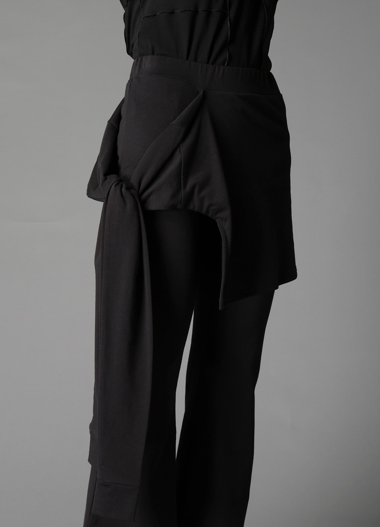 COTTON FRENCH TERRY LAYERED PANTS