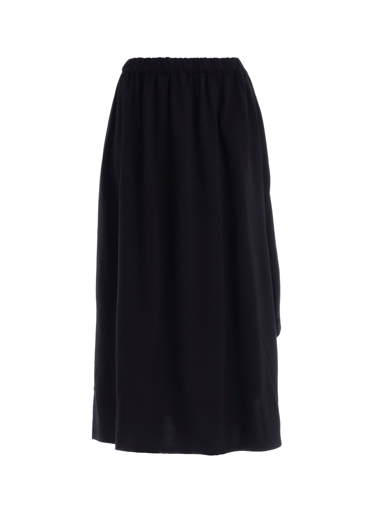 COTTON FRENCH TERRY SIDE DRAPE SKIRT