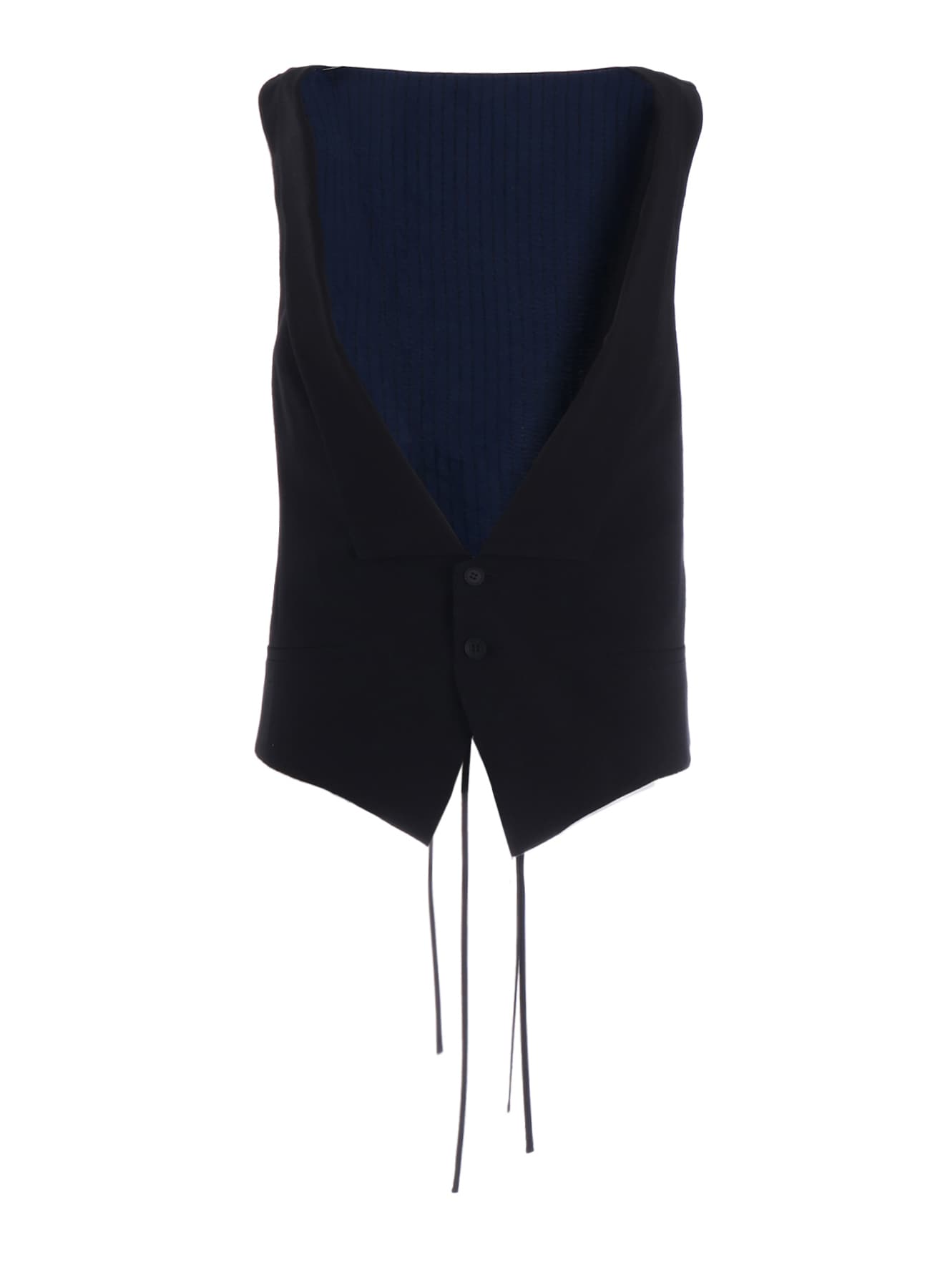 C/LI MUSLIN COLLARED VEST