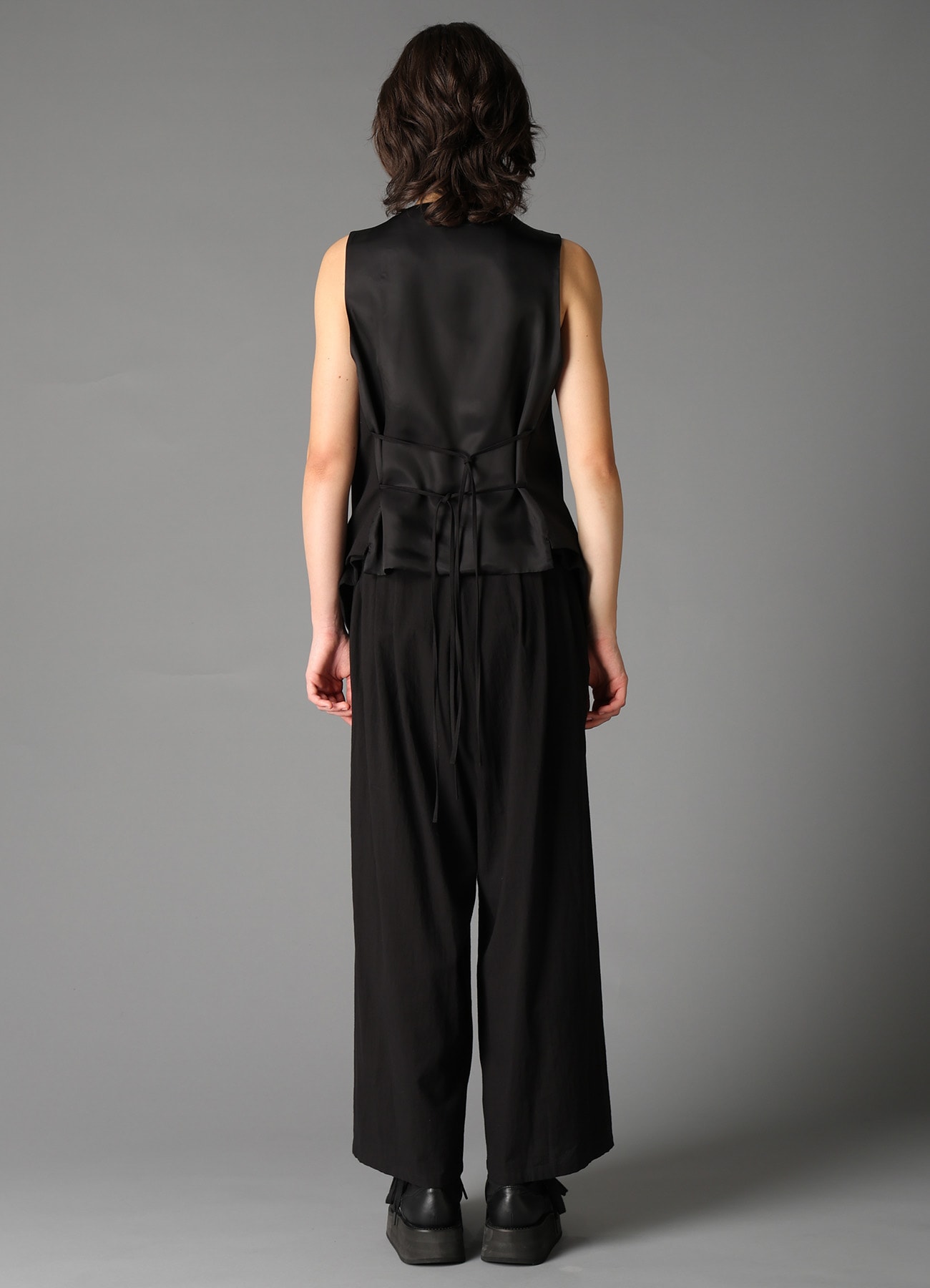 C/LI MUSLIN COLLARED VEST