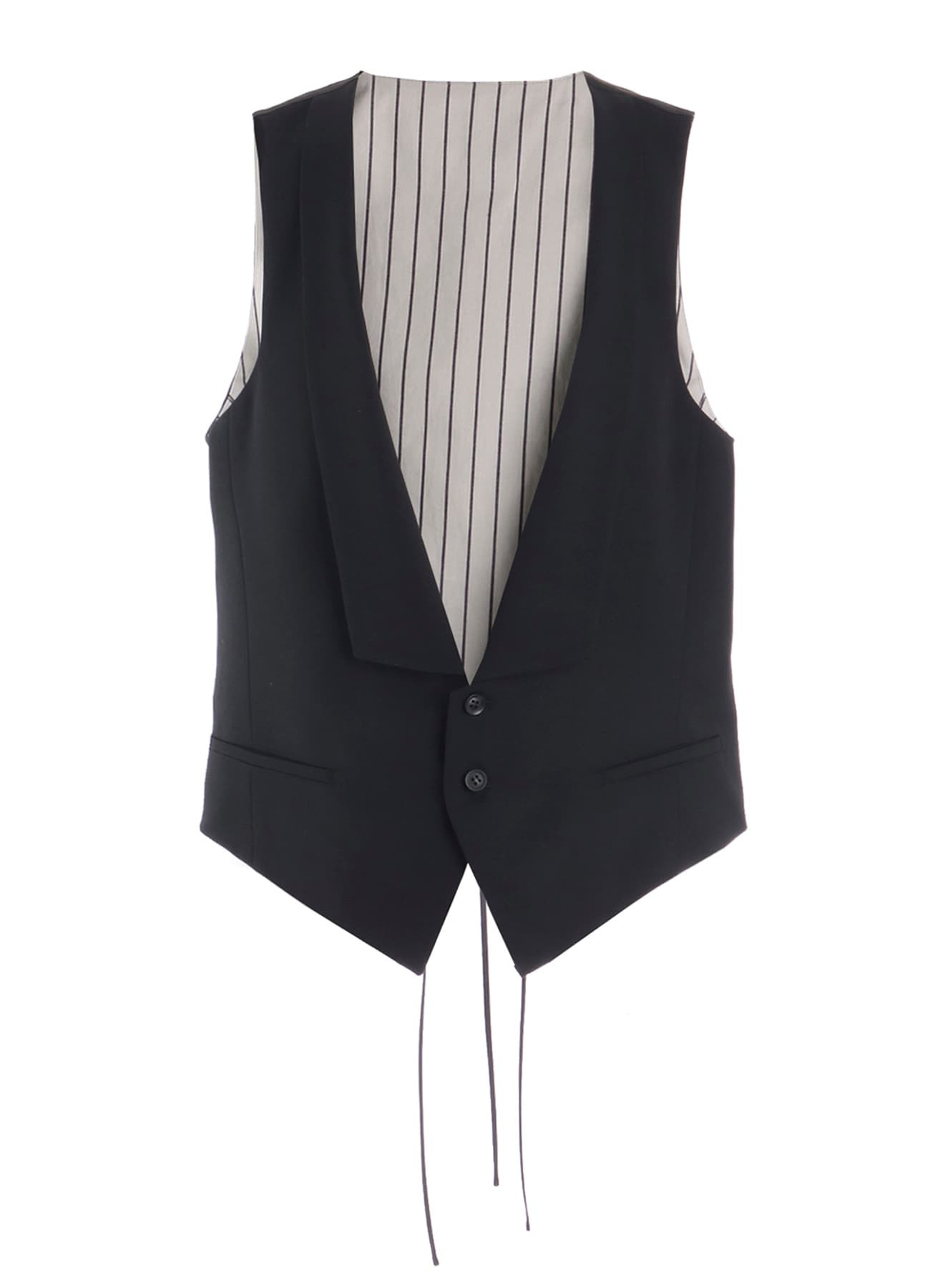 W/GABARDINE COLLARED VEST