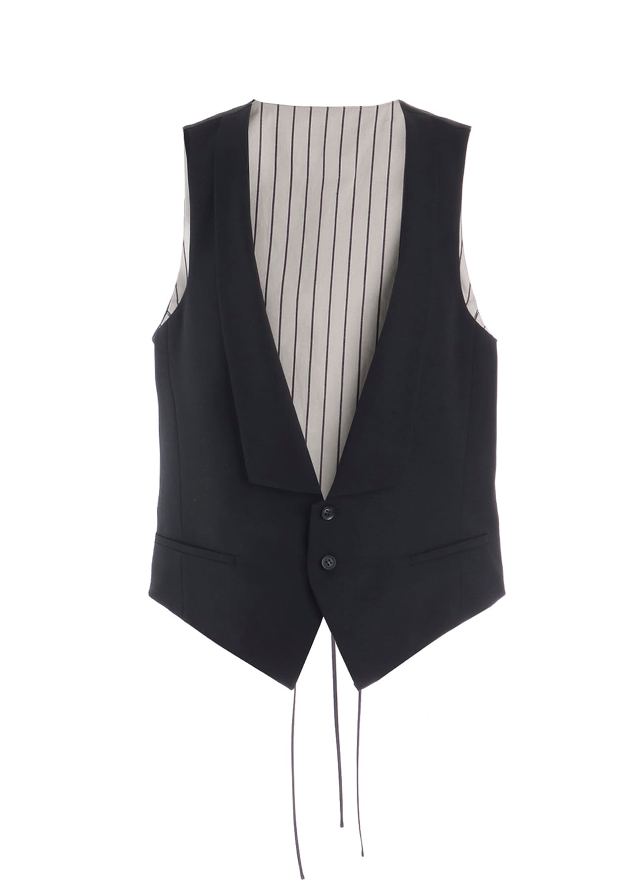 W/GABARDINE COLLARED VEST