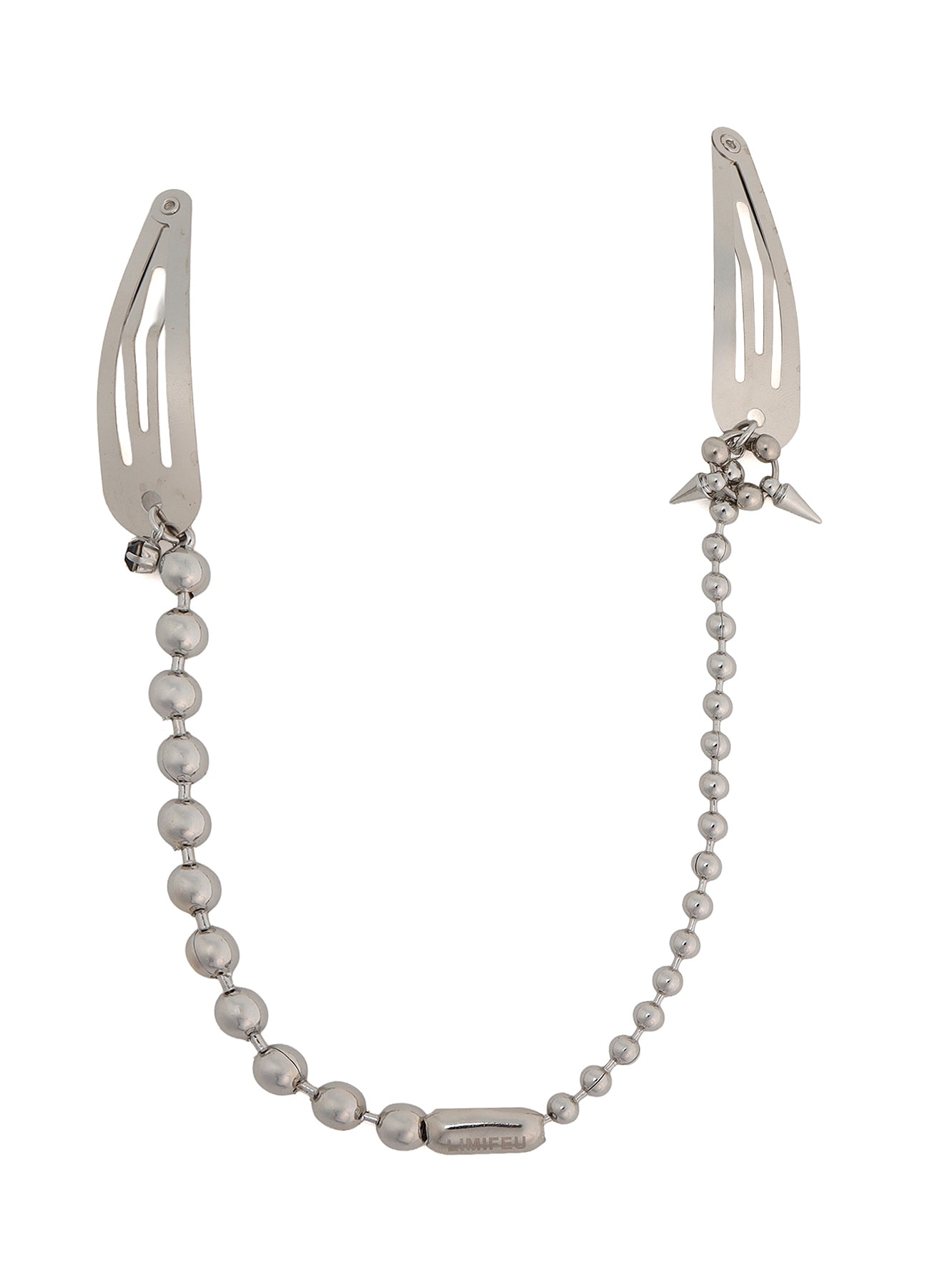 RHODIUM CHAIN HAIR PIN