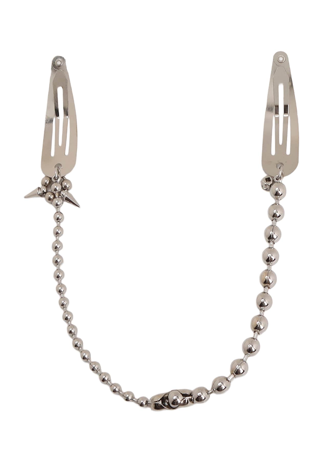 RHODIUM CHAIN HAIR PIN