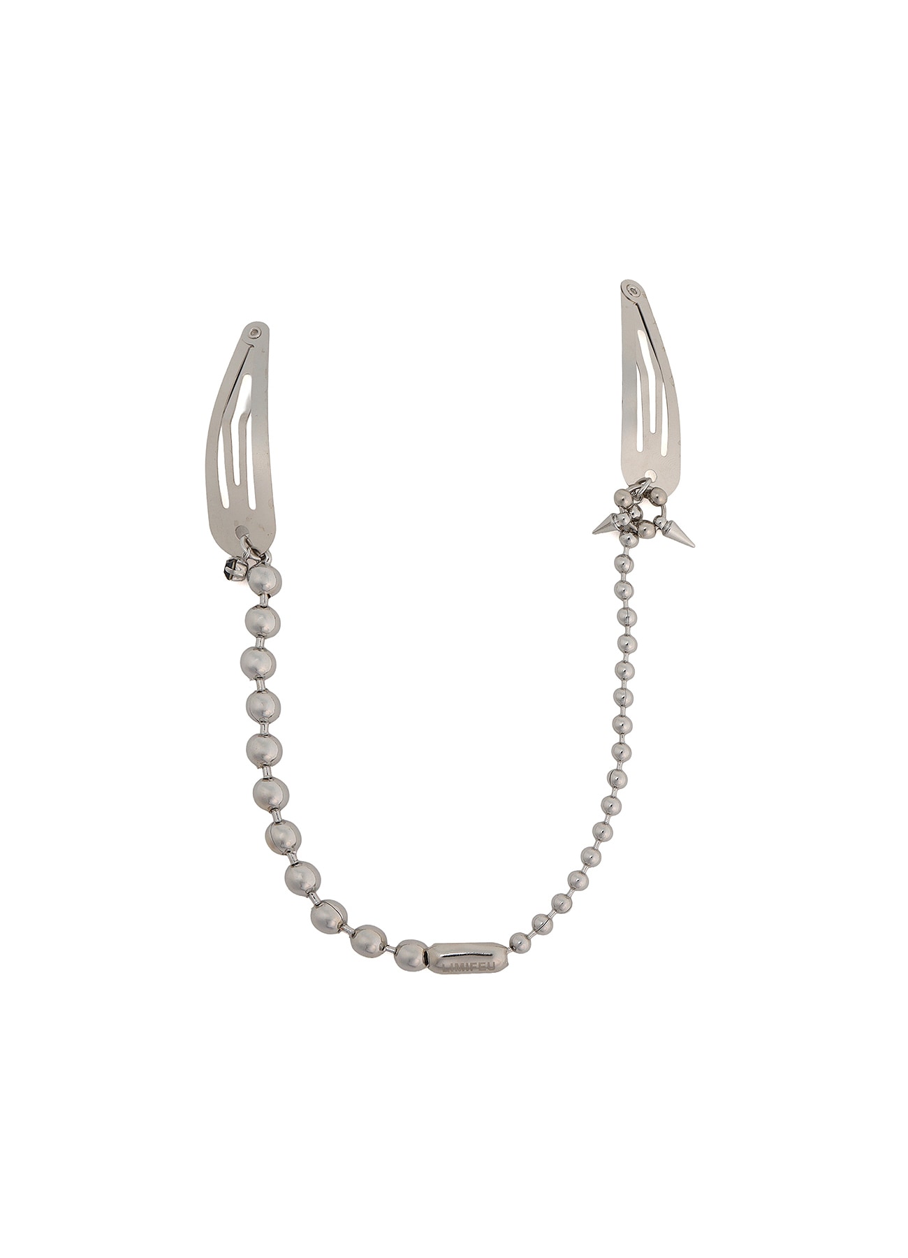 RHODIUM CHAIN HAIR PIN