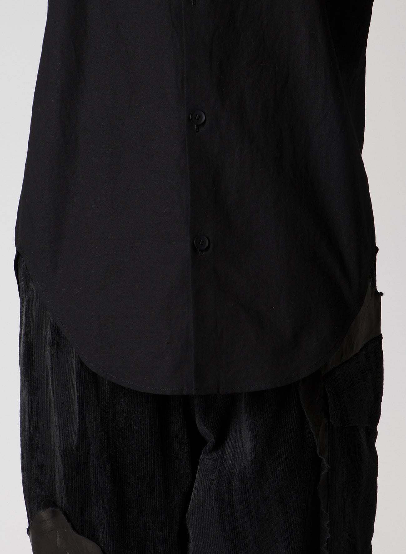 LIGHT POPLIN NECK TUCK SHIRT