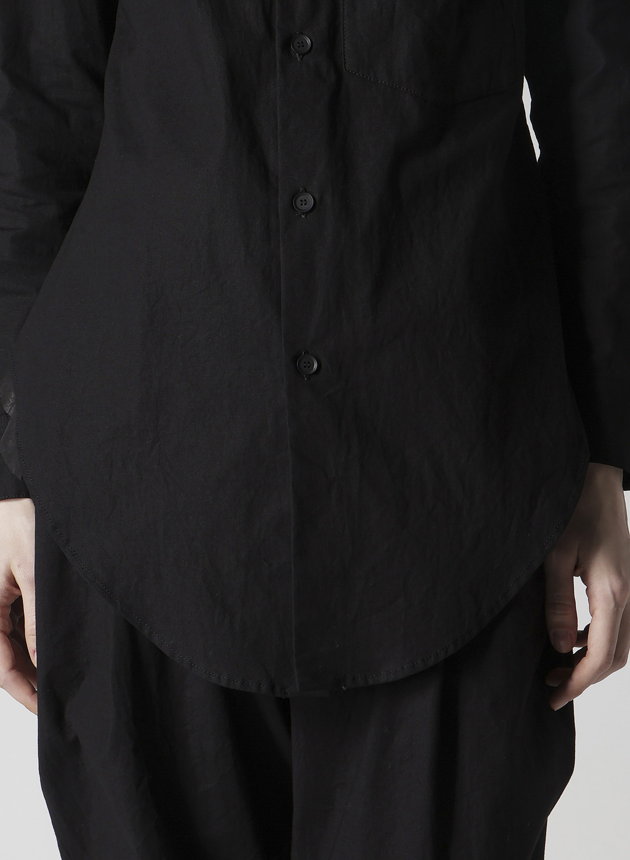 LIGHT POPLIN POCKET SQUARE SHIRT