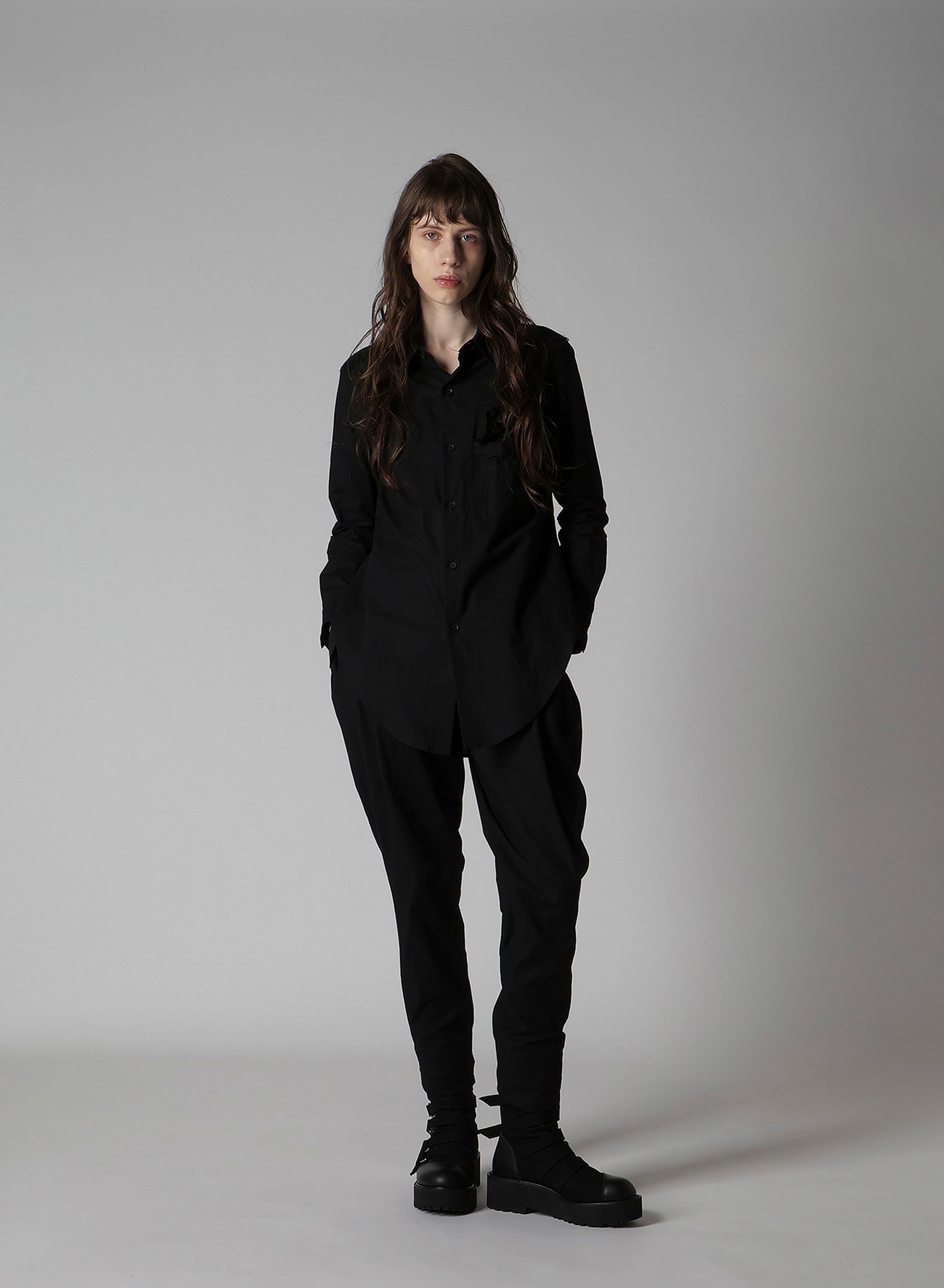 LIGHT POPLIN POCKET SQUARE SHIRT