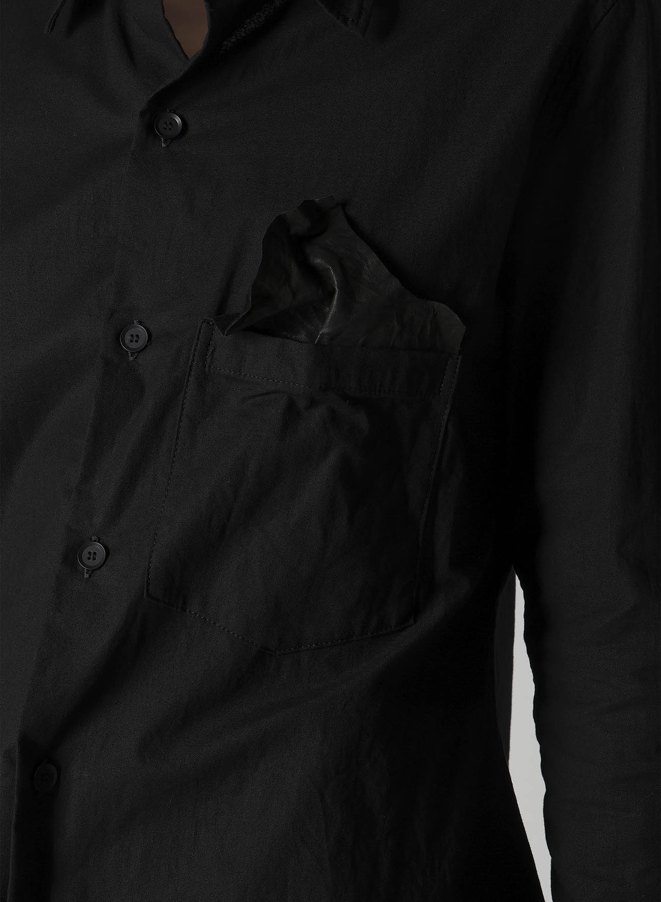 LIGHT POPLIN POCKET SQUARE SHIRT