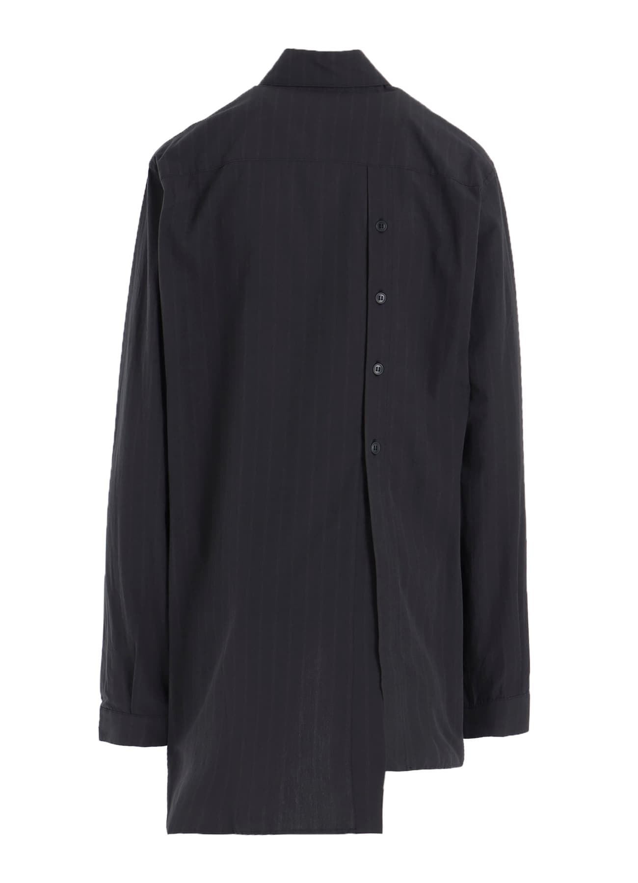 GREY STRIPE BACK SLIT SHIRT