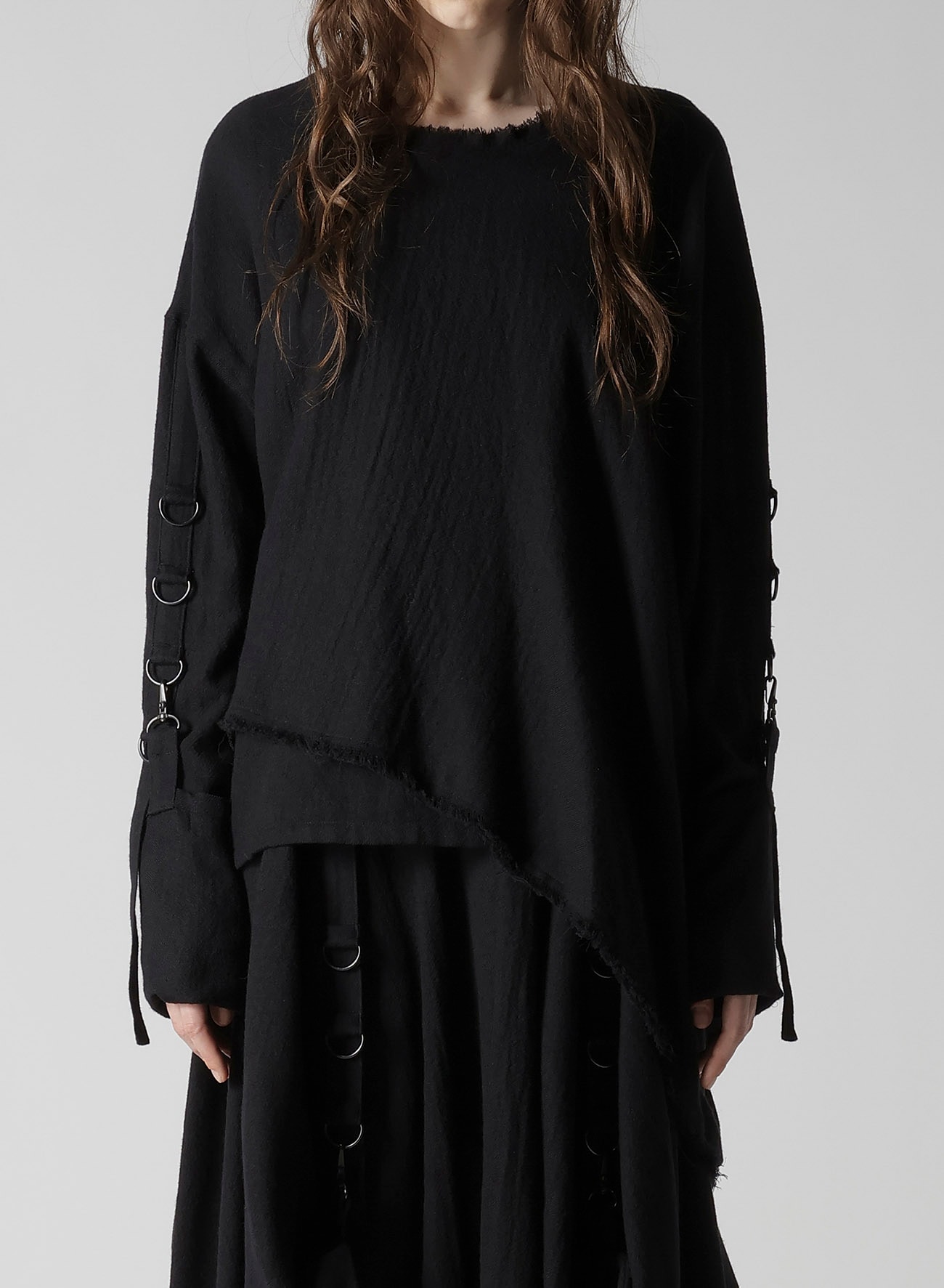 WOOL VIYELLA BLOUSE WITH D-RINGS