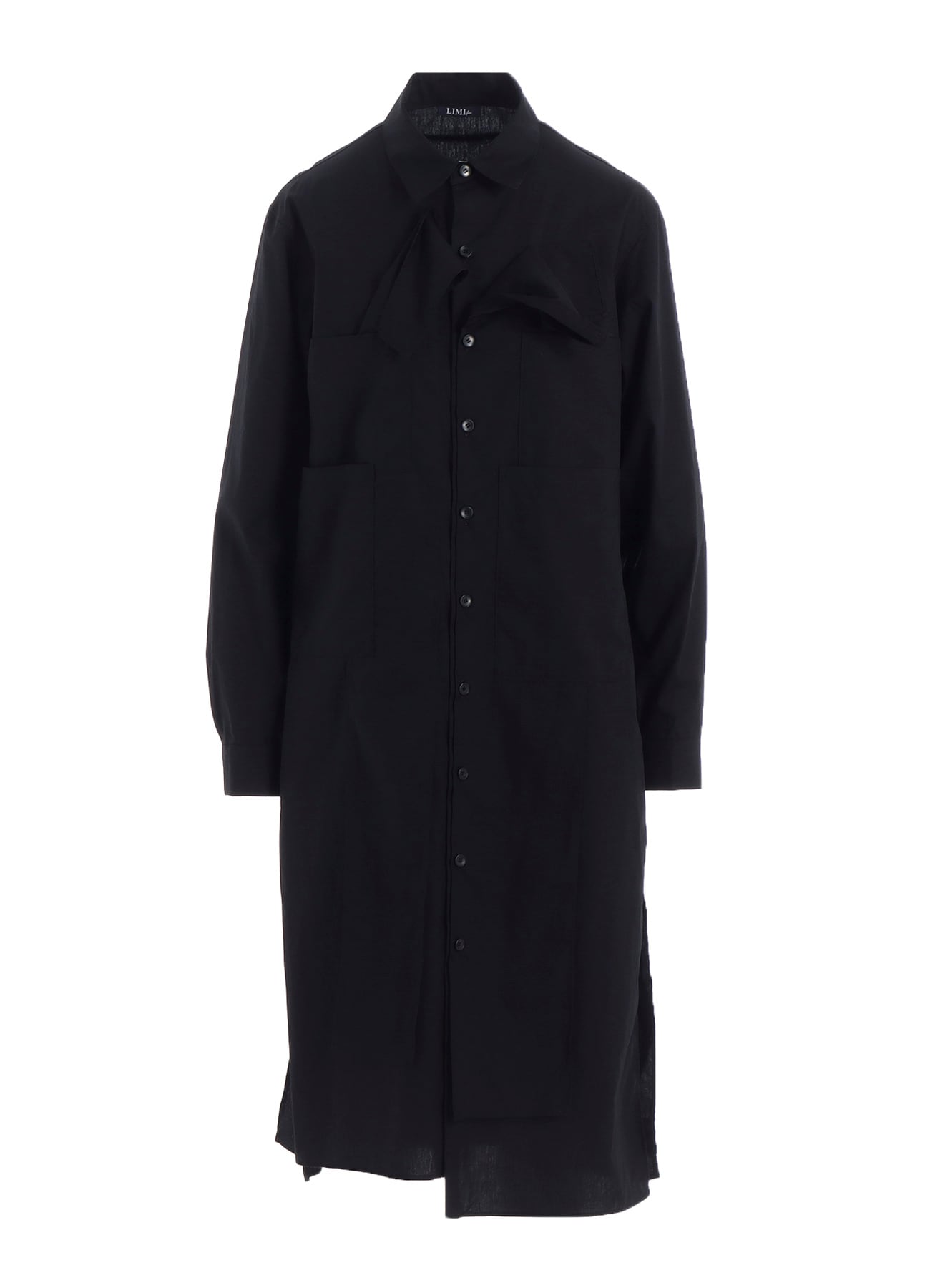 100/2 BROAD COTTON LAYERED LONG SHIRT