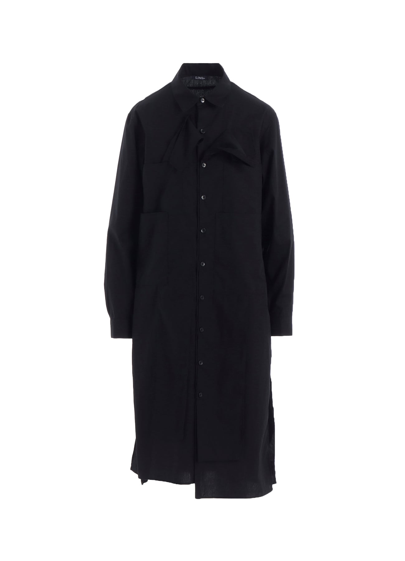 100/2 BROAD COTTON LAYERED LONG SHIRT