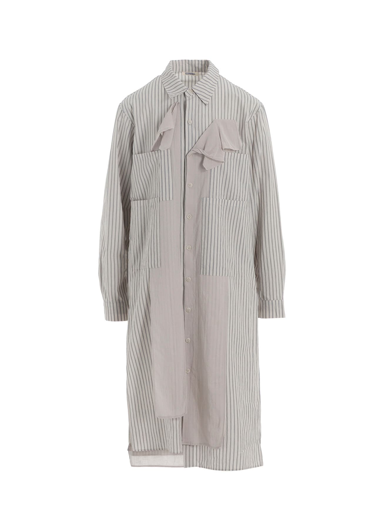 STRIPE LAYERED LONG SHIRT
