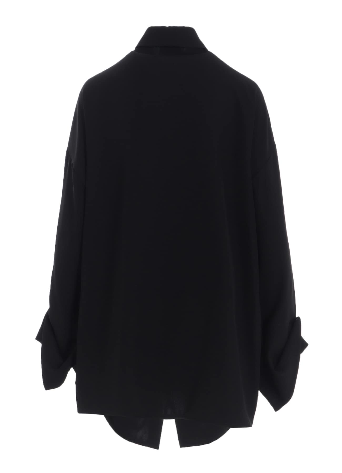 DOUBLE SATIN DRAPE SLEEVE DRESS A