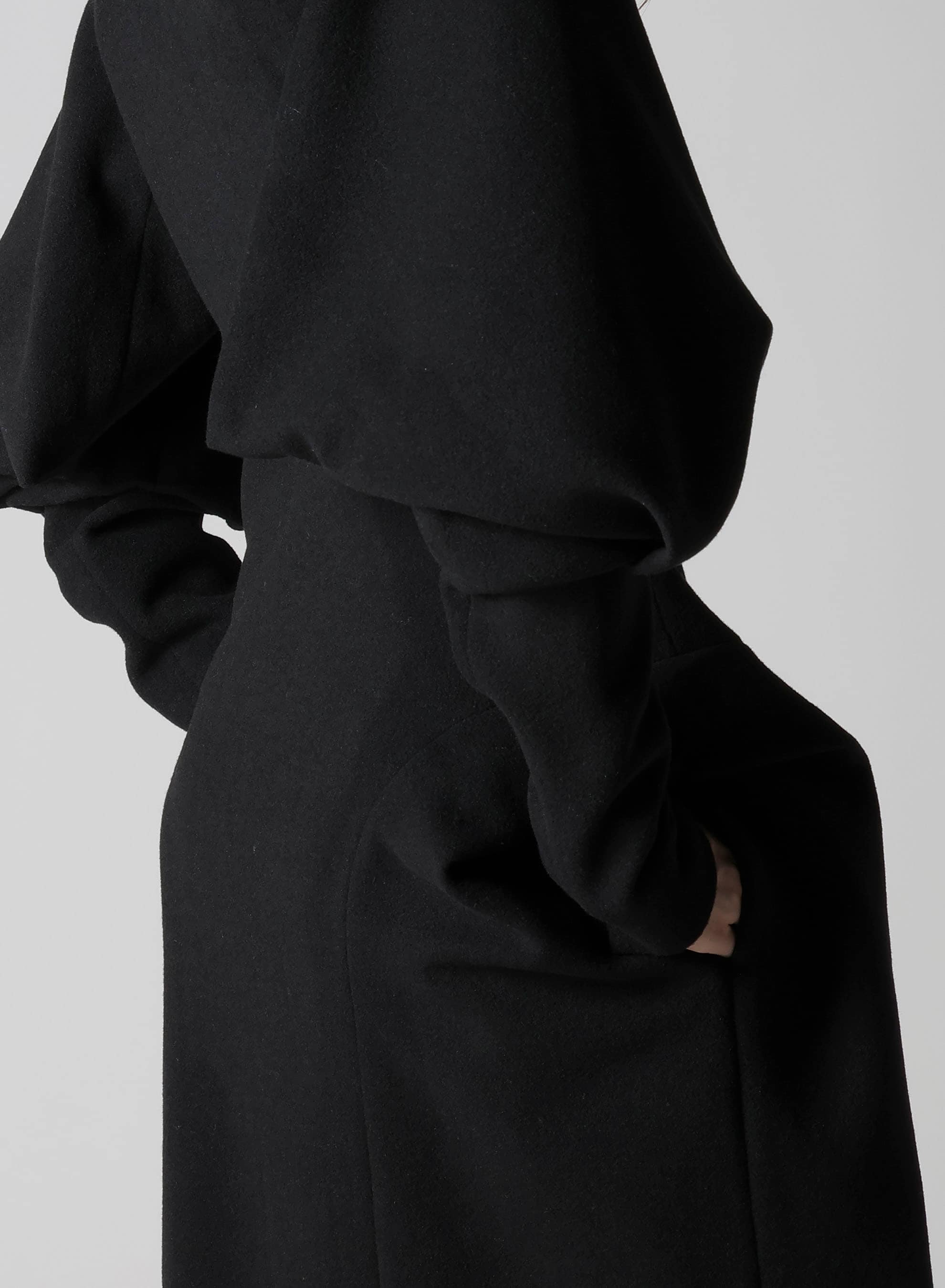 WOOL MOSSER BALLOON SLEEVE COAT