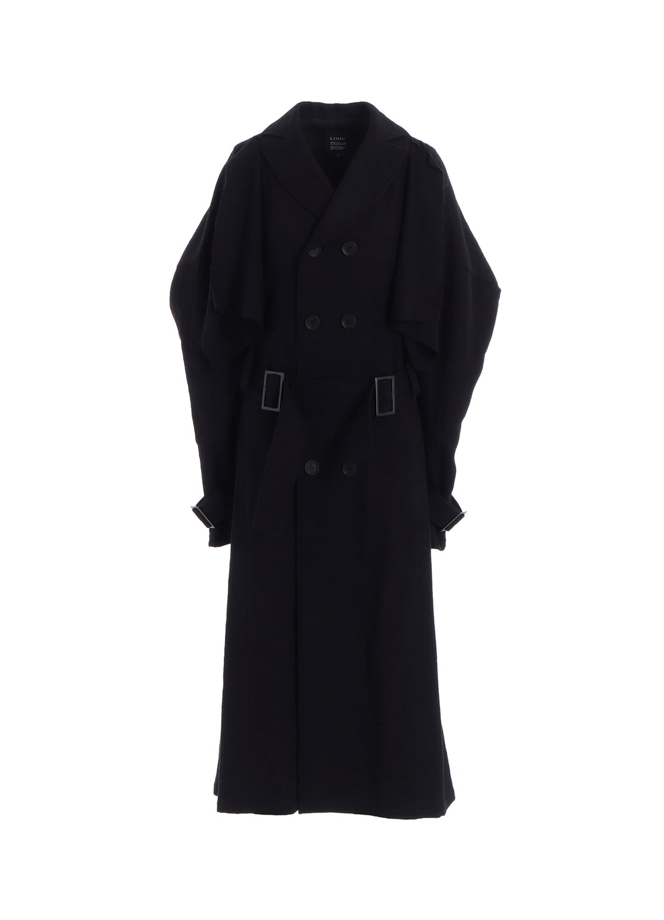 SHRINKED SERGE TRENCH COAT WITH BELT